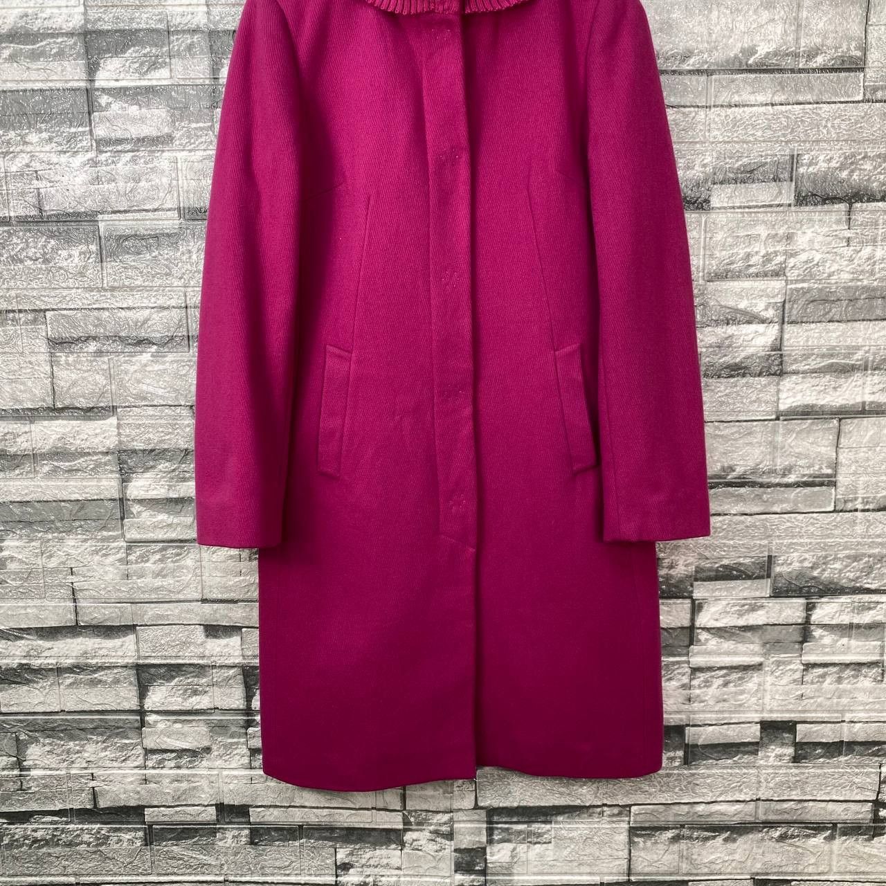Dolce & Gabbana VINTAGE DOLCE&GABBANA ARCHIVE FUCHSIA BOILED WOOL SWING COAT Size S / US 4 / IT 40 - 5 Thumbnail