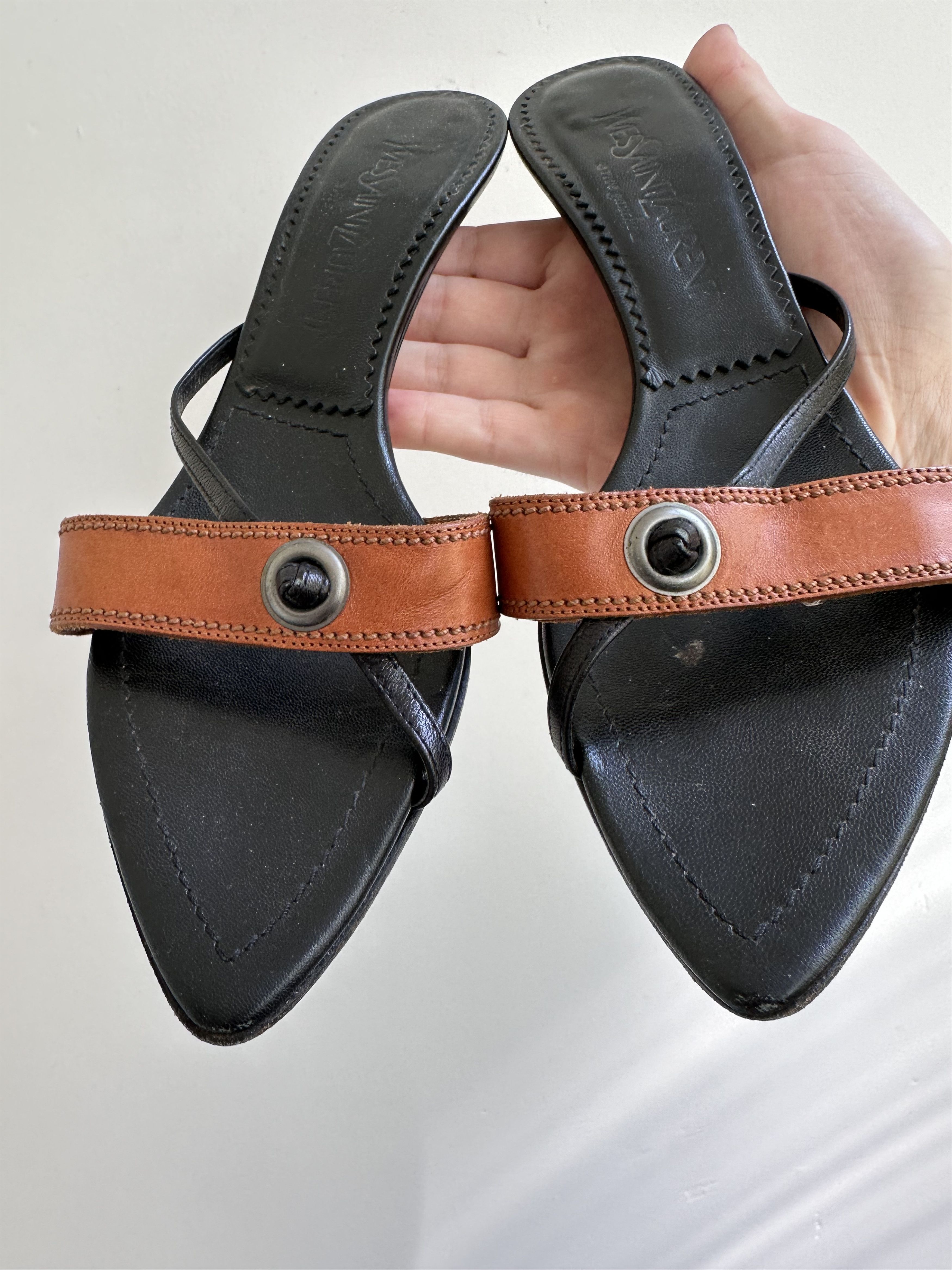 Yves Saint Laurent Yves Saint Laurent Heels leather Size US 7 / IT 37 - 4 Thumbnail