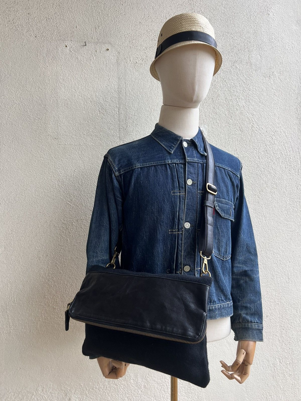 Leather Otias Japan Hybrid Wool Leather Bag Size ONE SIZE - 19 Thumbnail