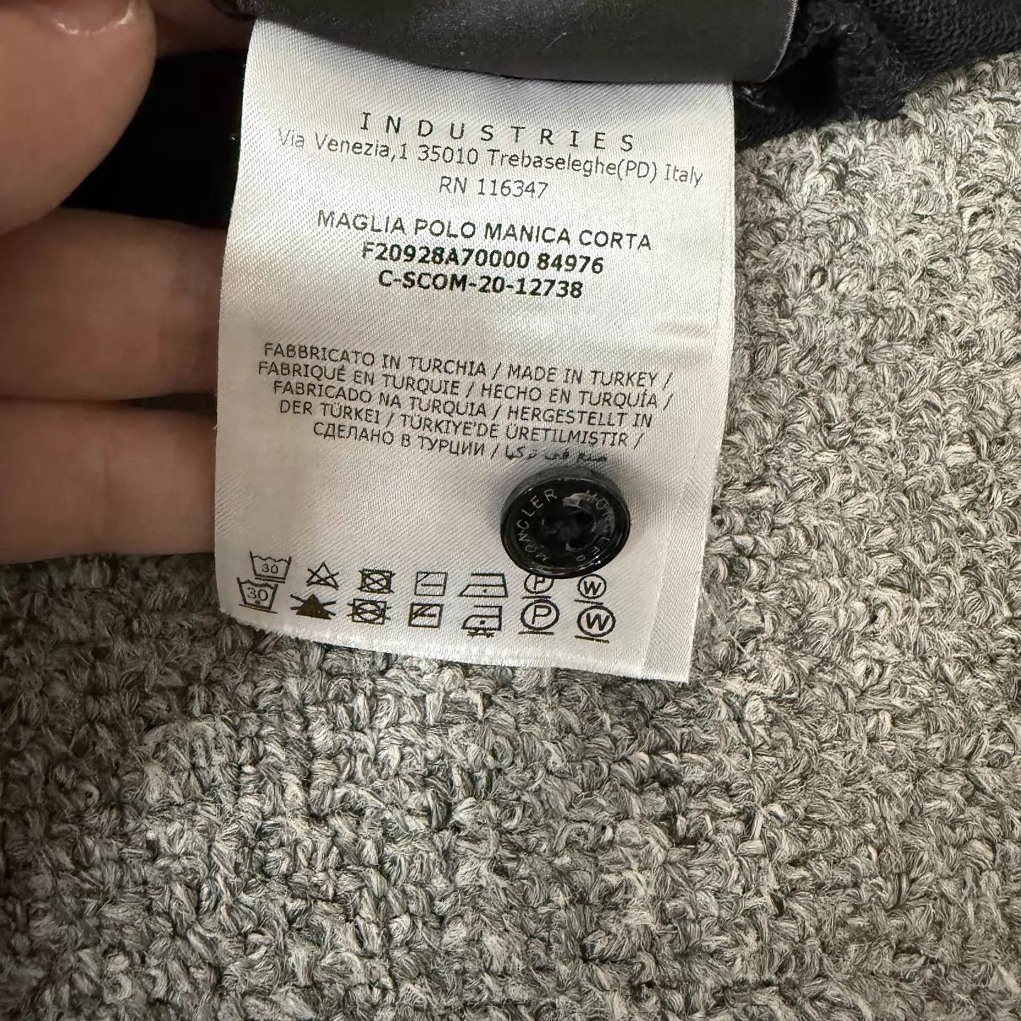 Moncler Moncler Black Chest Logo Short Sleeve Polo L 95 New Size L / US 10 / IT 46 - 4 Thumbnail