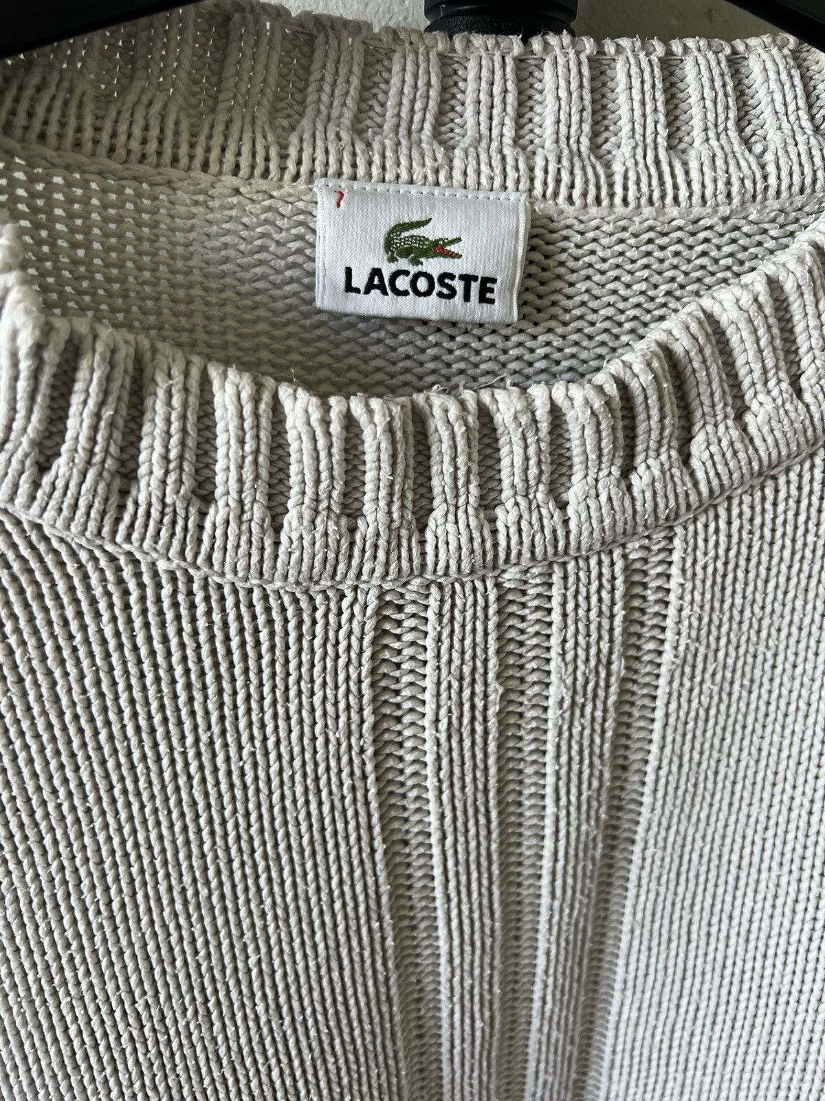 Lacoste Lacoste vintage knitted sweater 90s wool rare archive Size US XL / EU 56 / 4 - 3 Thumbnail