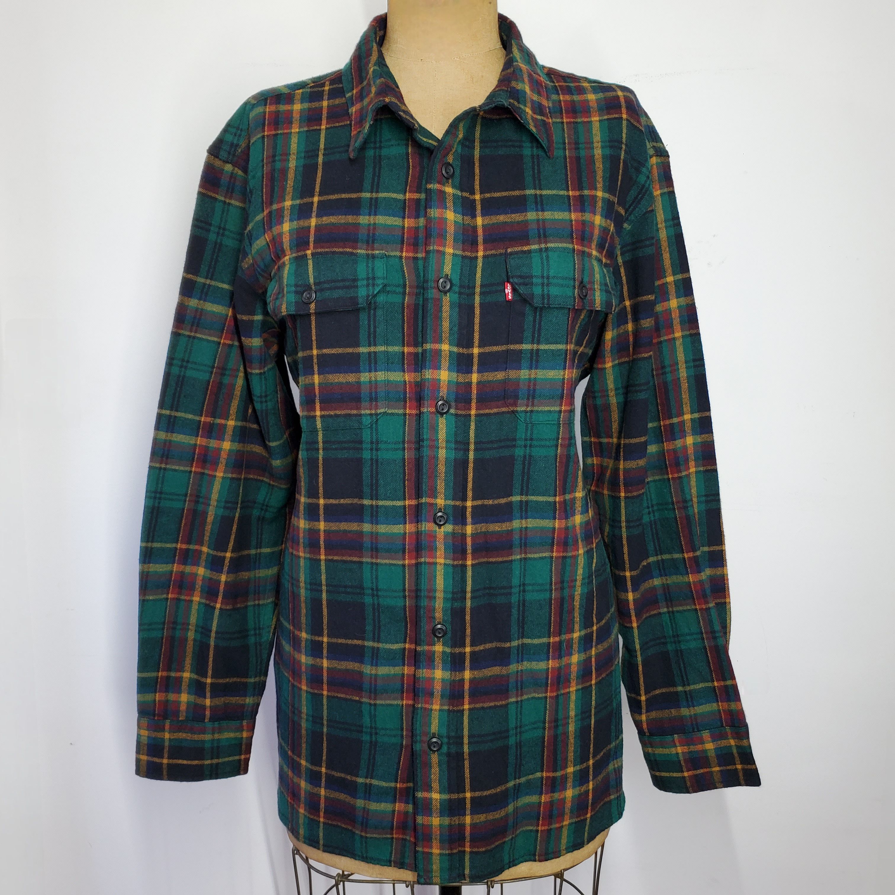 Levi's Levi's Men's L Button Down Flannel Shirt Worker Relaxed Size US L / EU 52-54 / 3 - 4 Thumbnail