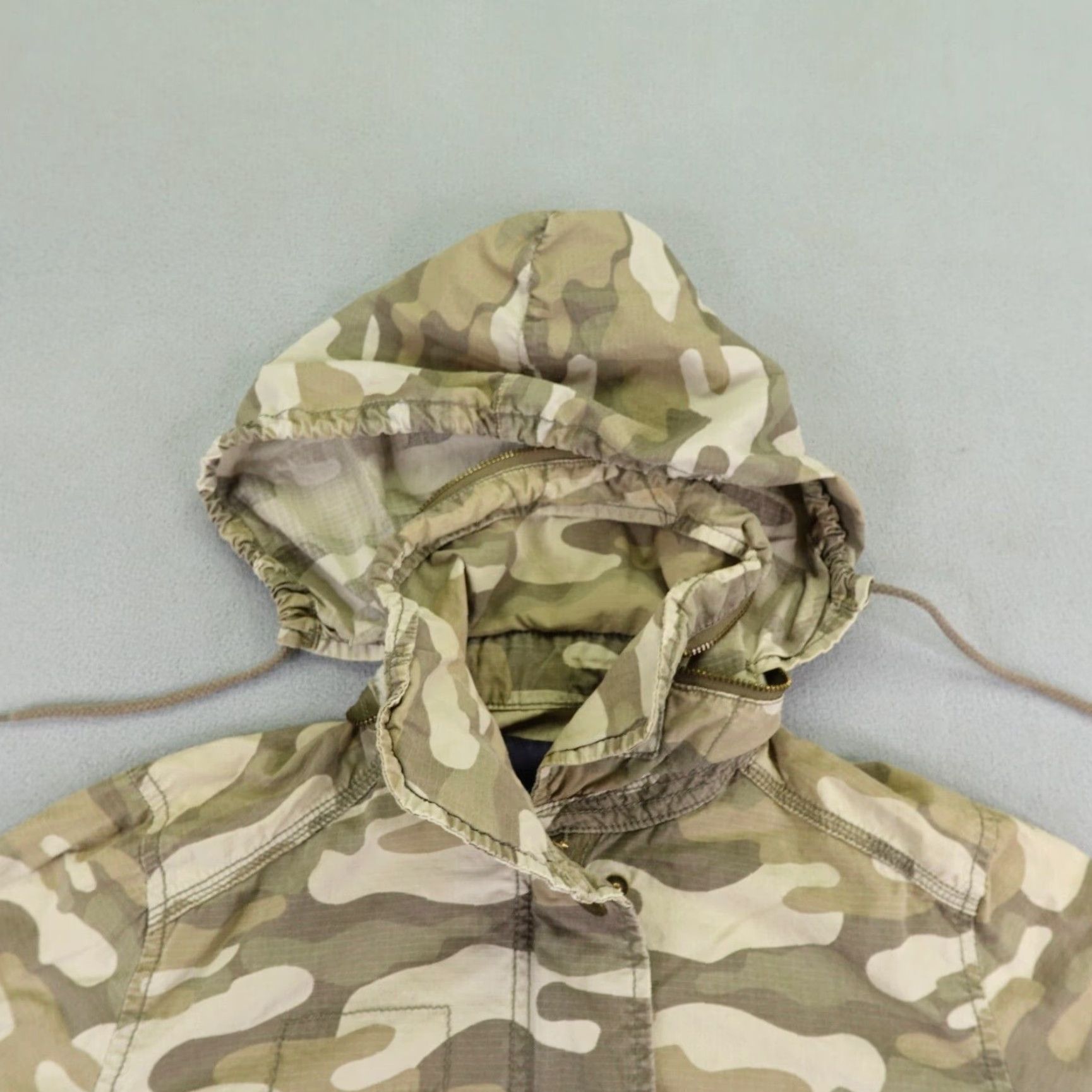 American Eagle Outfitters VINTAGE American Eagle Military Jacket Women Small Camouflage Cotton Canvas Casual Outdoor Size S / US 4 / IT 40 - 2 Thumbnail