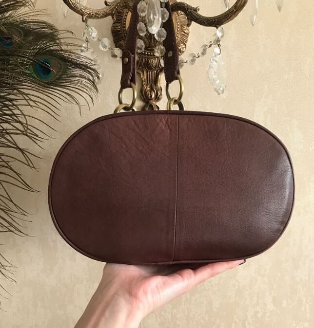 Other 2000s Vintage Brown Soft Leather Bag by Nova Leather Size ONE SIZE - 6 Thumbnail