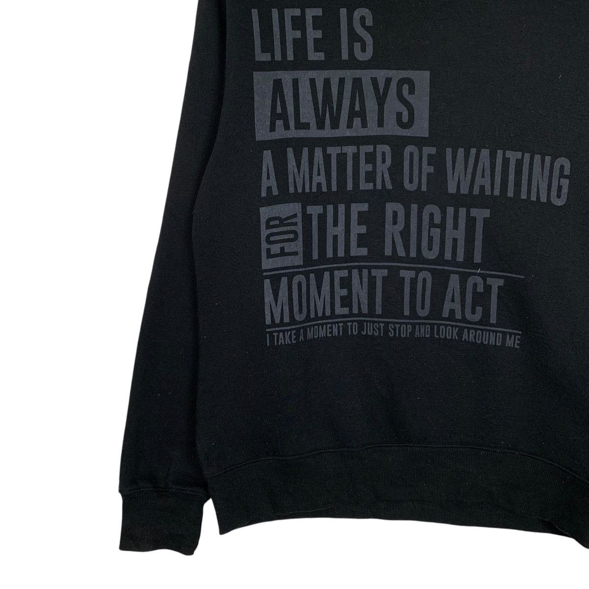 Japanese Brand Japanese Brand Poem Crewneck Sweatshirt Size US M / EU 48-50 / 2 - 3 Thumbnail