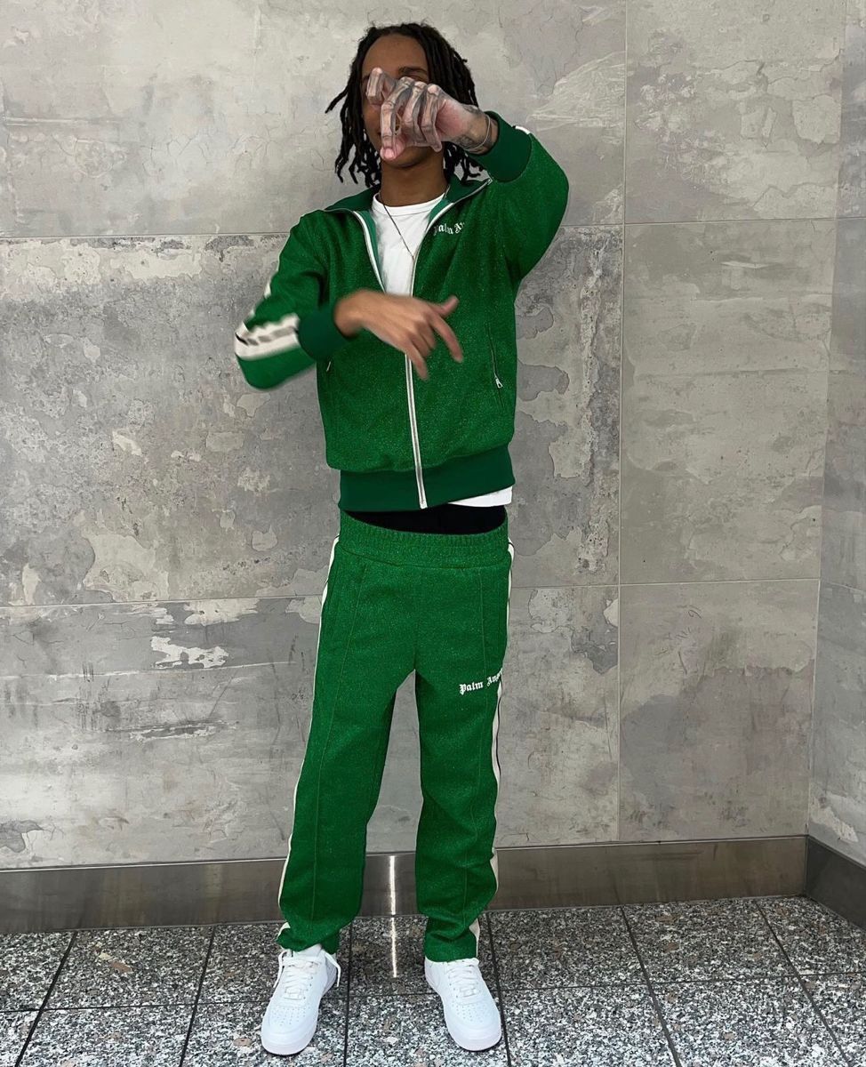 Palm Angels Palm Angels Glitter Lurex Track Top | Grailed