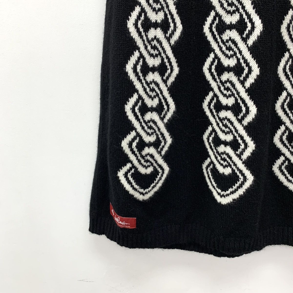 Loro Piana Loro Piana Black Cashmere Intarsia Knit Skirt K26WX Size 27" / US 4 / IT 40 - 4 Thumbnail