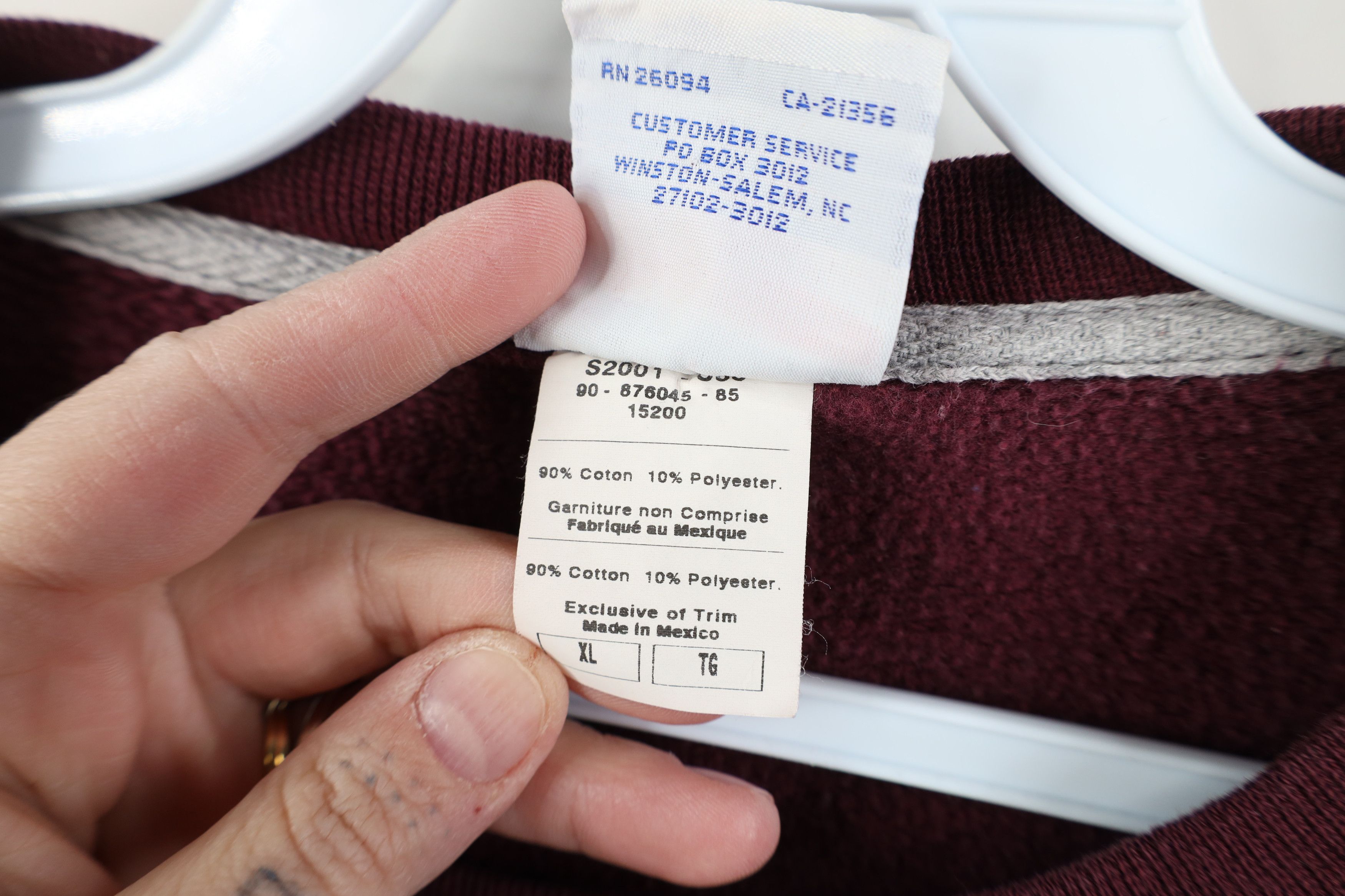 Champion Vintage 90s Y2K Champion Monochrome Crewneck Sweatshirt Size US XL / EU 56 / 4 - 10 Thumbnail