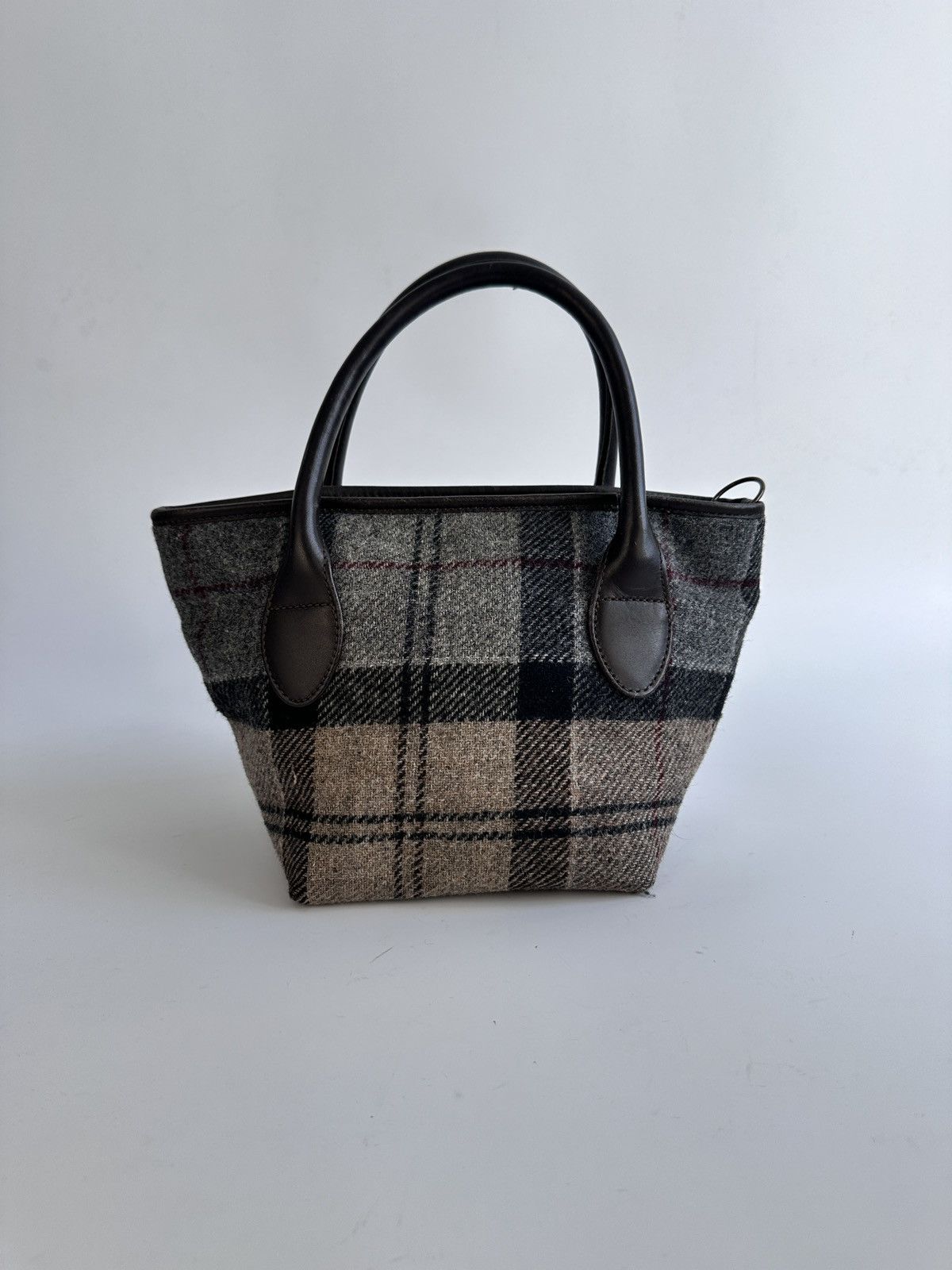 Barbour Barbour Winter Tartan Wool Tote Bag Plaid Check Handbag Size ONE SIZE - 3 Thumbnail