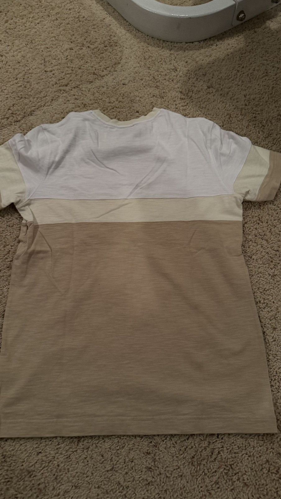 Nike Nike Beige White Yellow Golf Shirt Size US S / EU 44-46 / 1 - 3 Thumbnail