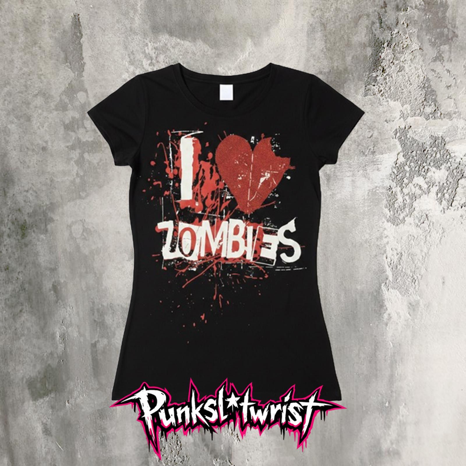 Vintage I luv zombie baby tee Size M / US 6-8 / IT 42-44 - 1 Thumbnail