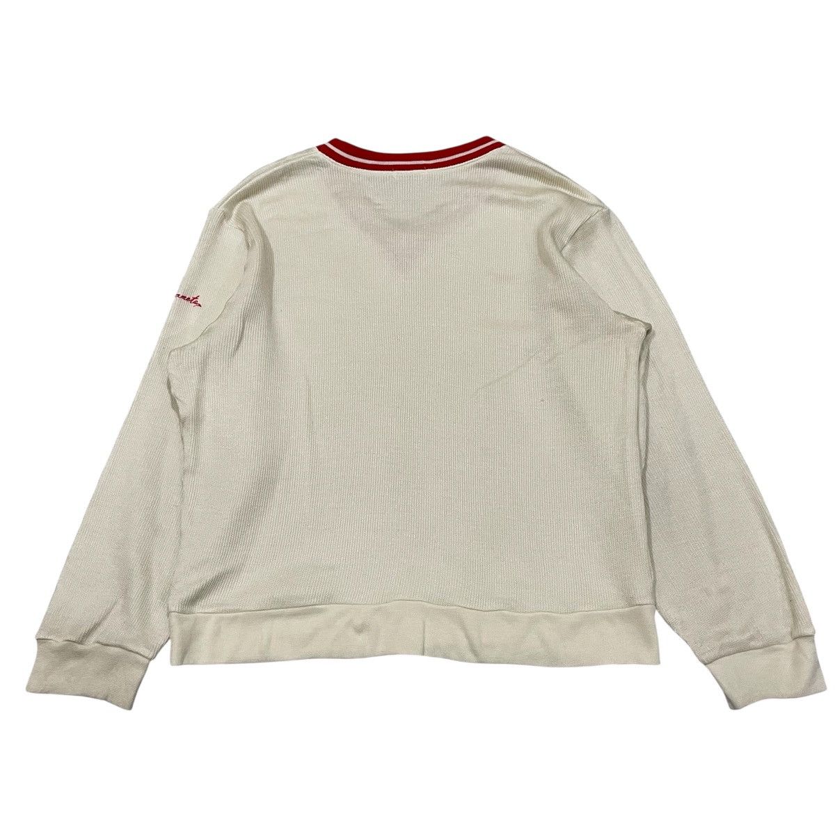 Asics Vintage 80s Asics Vneck Sweatshirt Warm Up Custom Made Size US XL / EU 56 / 4 - 4 Thumbnail