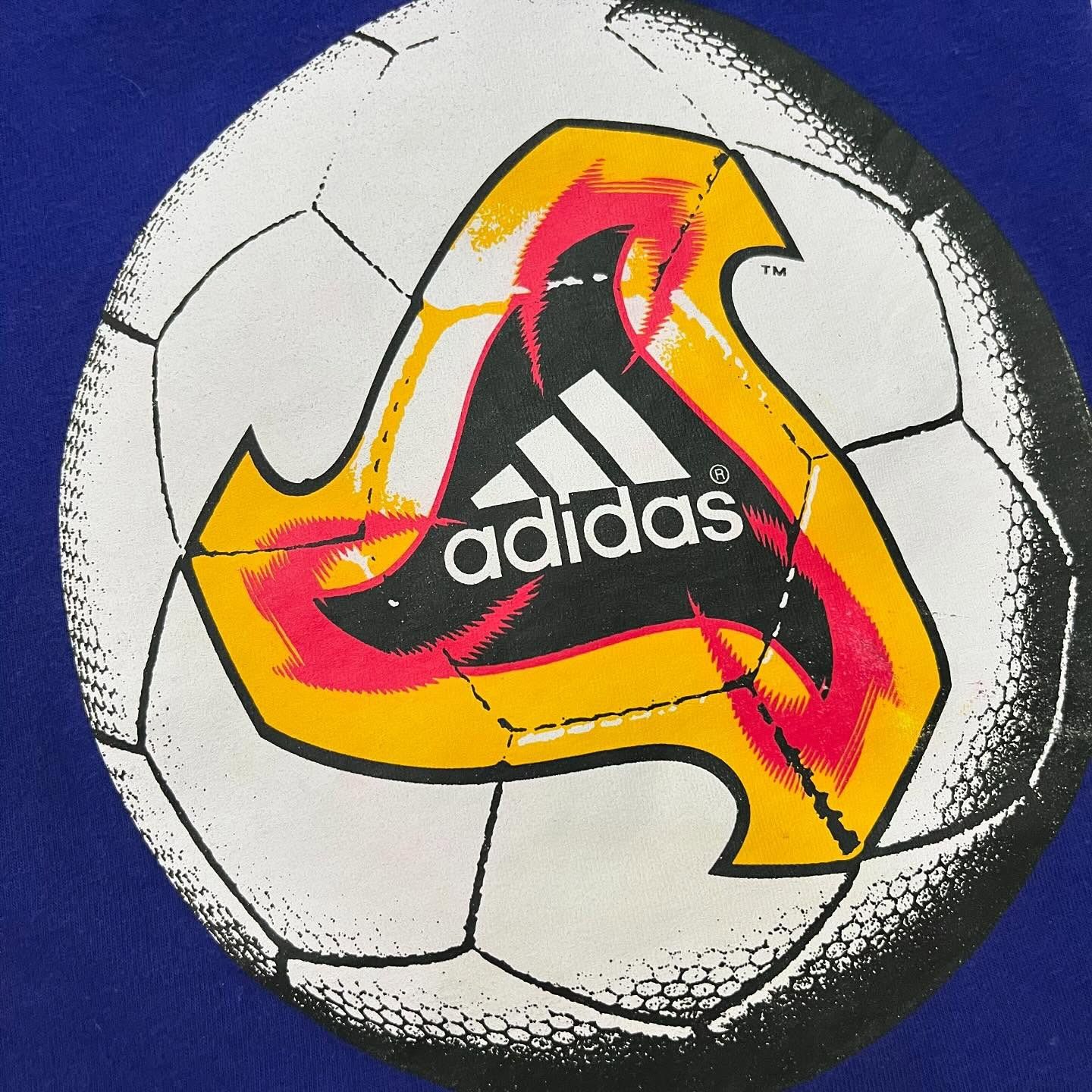 Adidas × Vintage Vintage 2000s Adidas Japan Football Fevernova Graphic Tee Size US M / EU 48-50 / 2 - 9 Thumbnail
