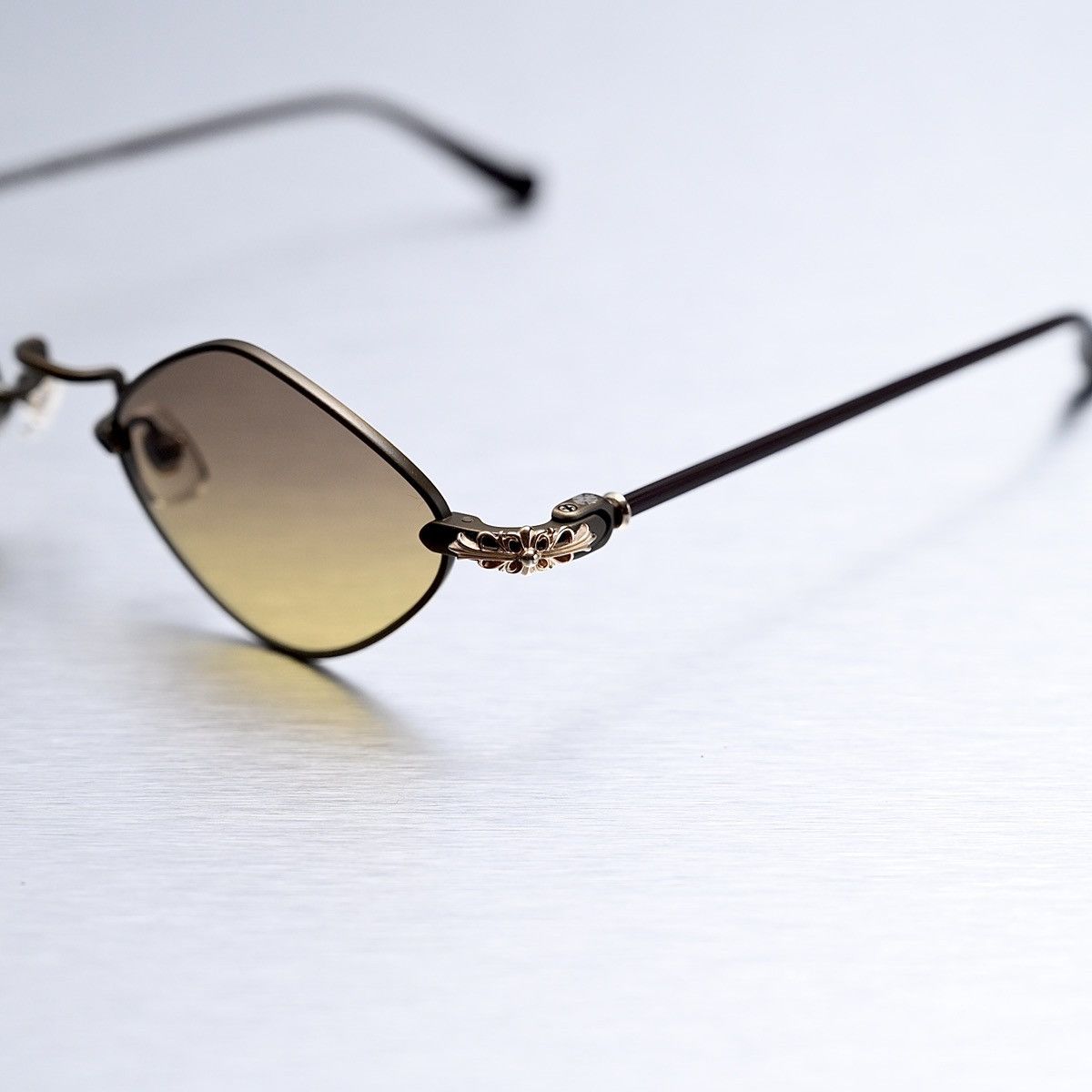 Chrome Hearts CHROME HEARTS DIAMOND DOG SAND - CLASSIC BROWN SUNGLASSES Size ONE SIZE - 3 Thumbnail