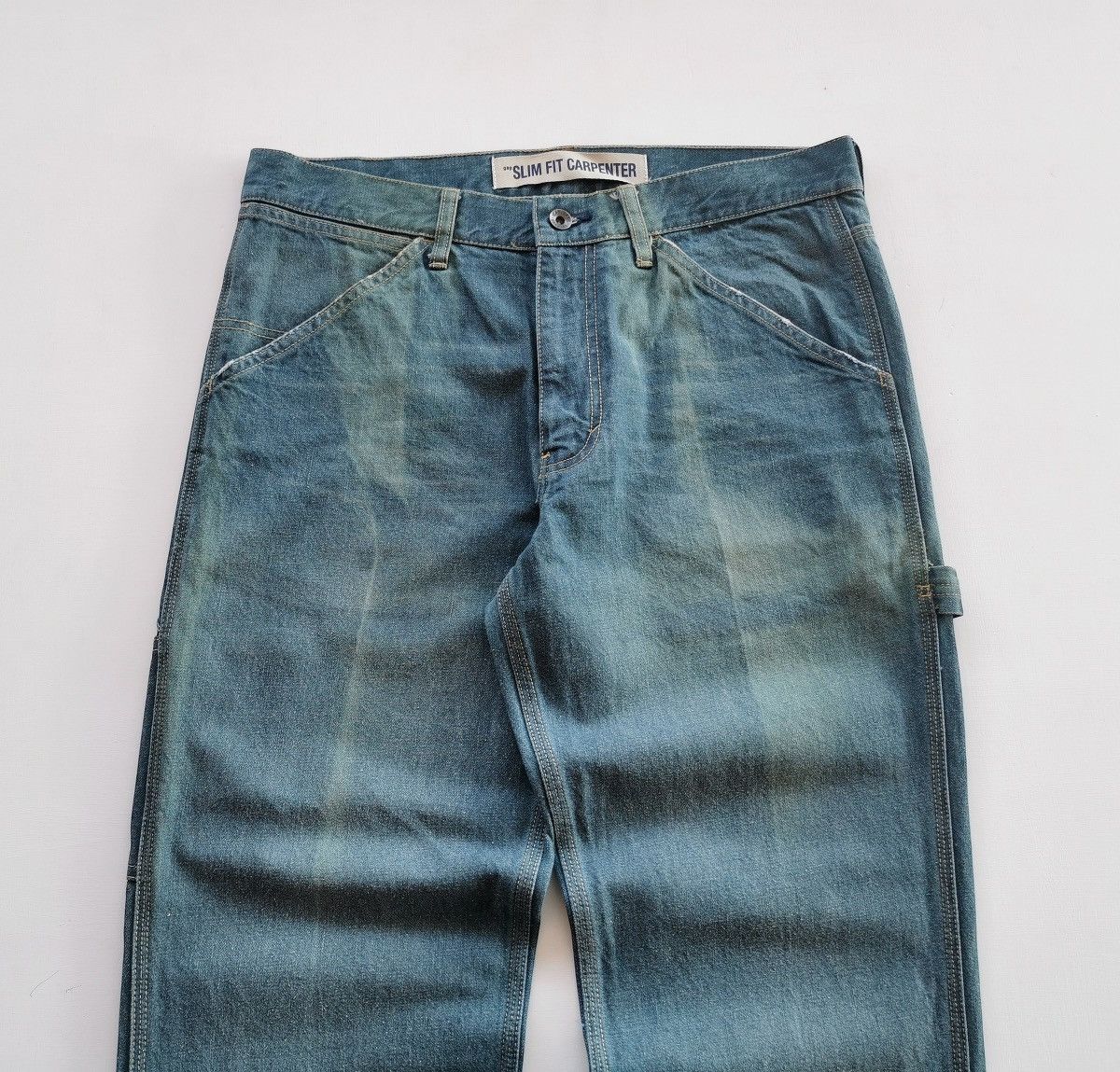 Gap × Yeezy Vintage Gap Carpenter Sunfaded Jeans - Size 34x30 Size US 34 / EU 50 - 4 Thumbnail