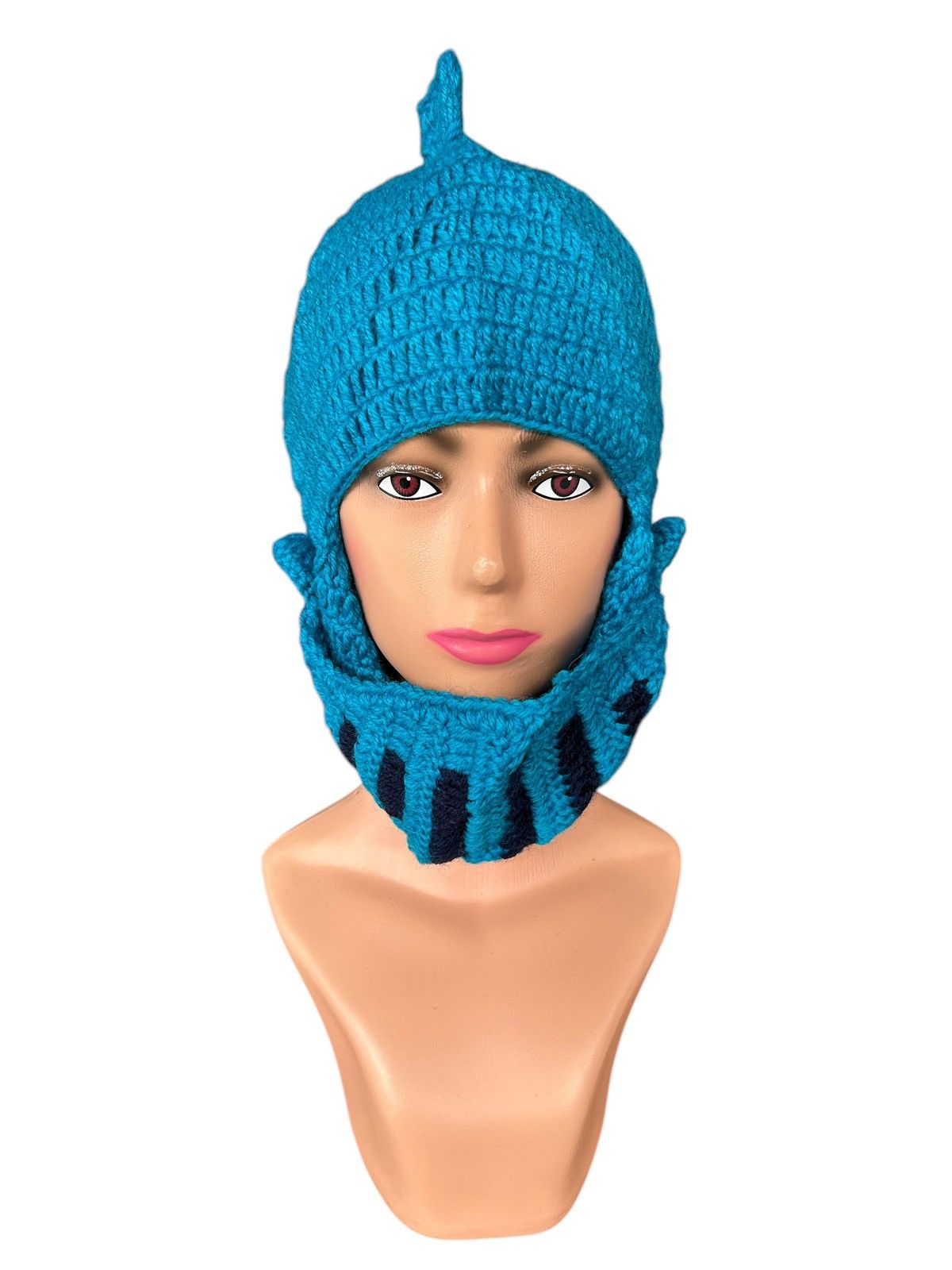 Japanese Brand × Kapital × Vintage Rare Crochet Knitted Handmade Mohawk Balaclava Masked Size ONE SIZE - 3 Thumbnail