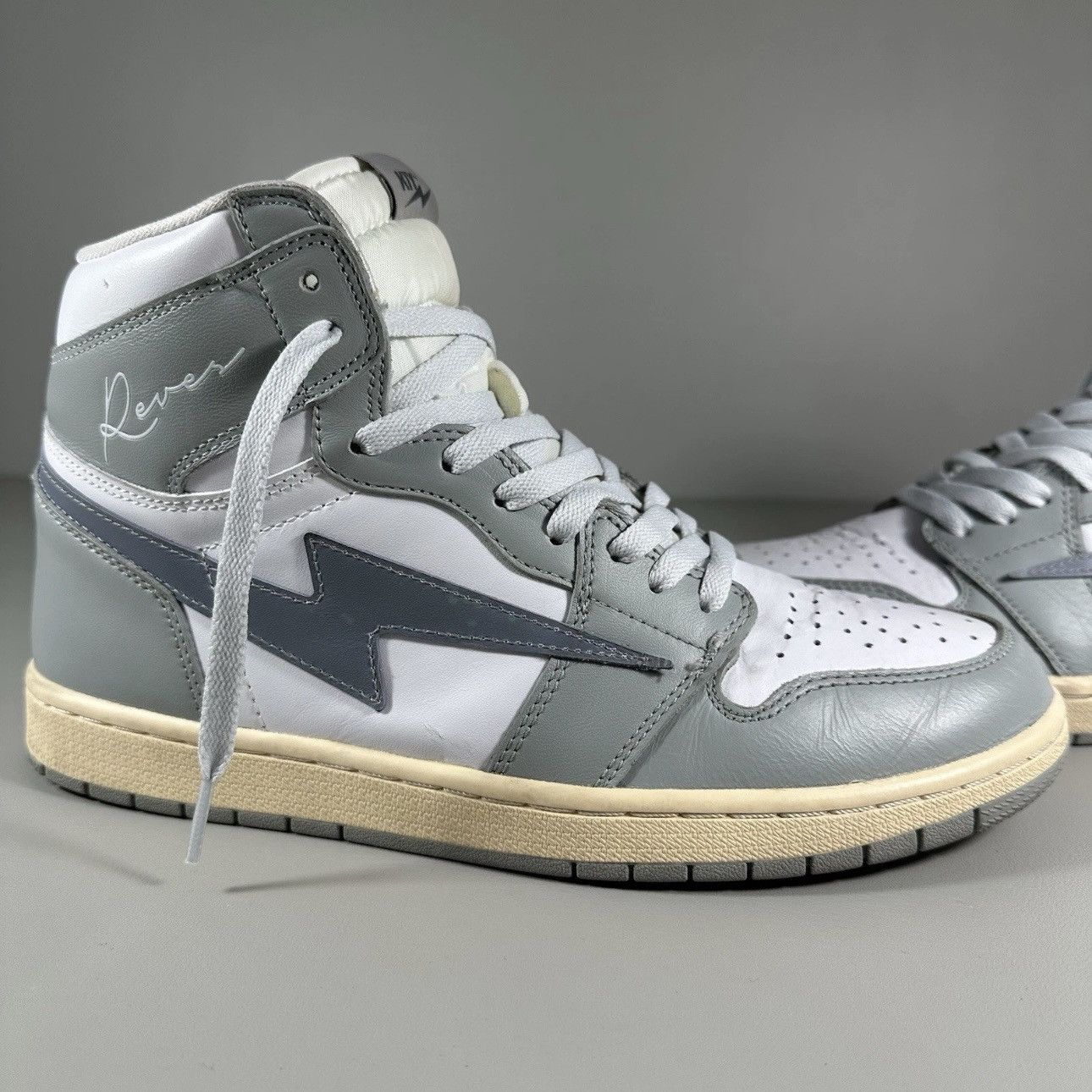 Reves Paris Rare Kool Kiy ‘85 Reves Paris Hi Cool Grey Sneakers Size US 10.5 / EU 43-44 - 8 Thumbnail