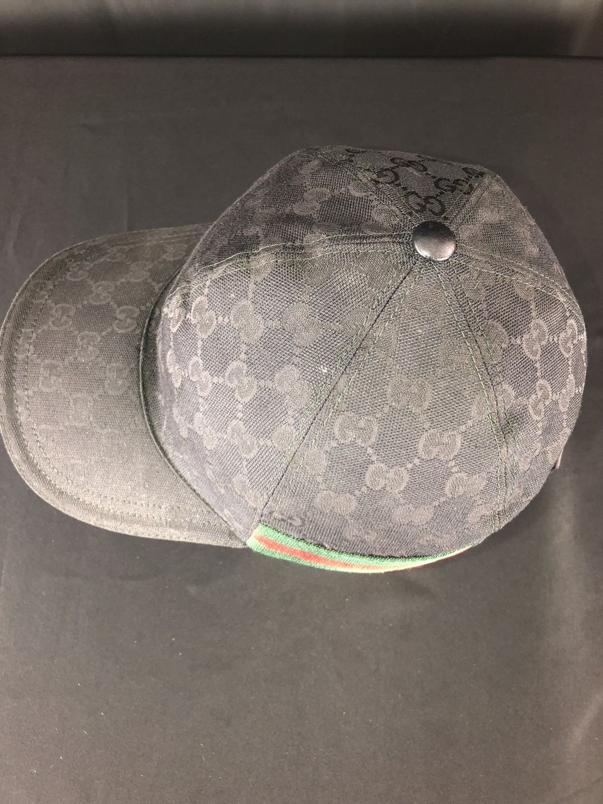 Gucci ORIGINAL GG CANVAS BASEBALL HAT WITH WEB Size ONE SIZE - 3 Thumbnail