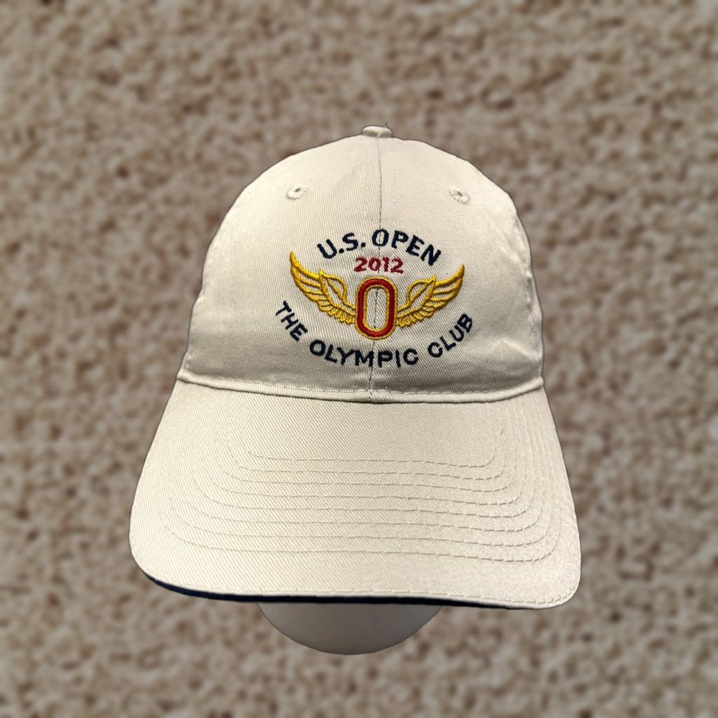 Vintage USGA Hat Cap Strap Back Adult One Size Ivory Cotton 2012 US Open The Olympic Club Size ONE SIZE - 1 Thumbnail