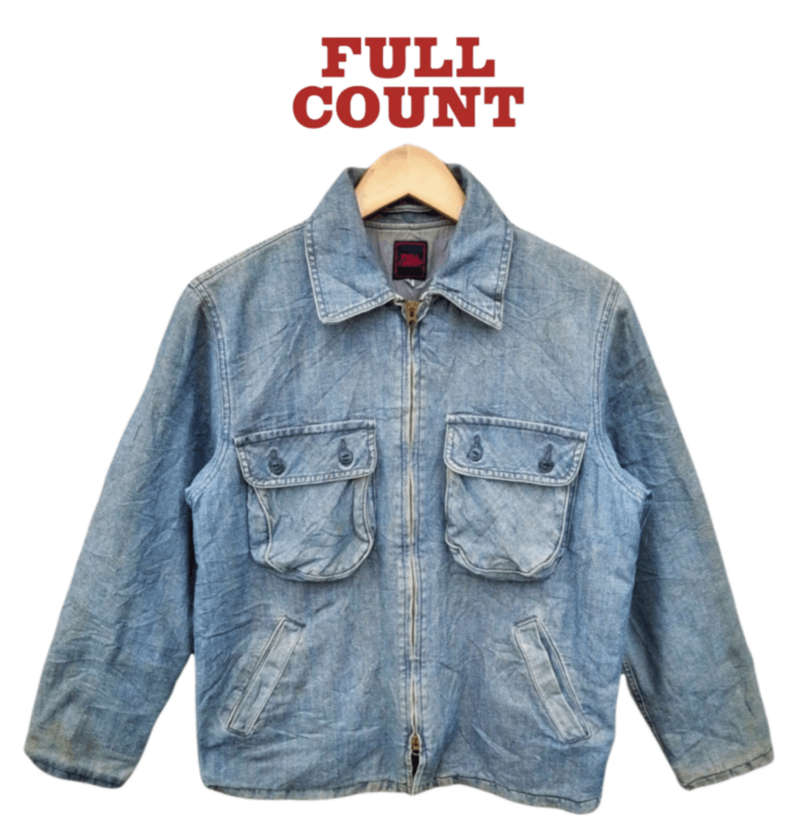 Full Count & Co. × Japanese Brand 🔥DELETE TODAY🔥Vintage Full Count Denim Jacket Size US M / EU 48-50 / 2 - 1 Thumbnail