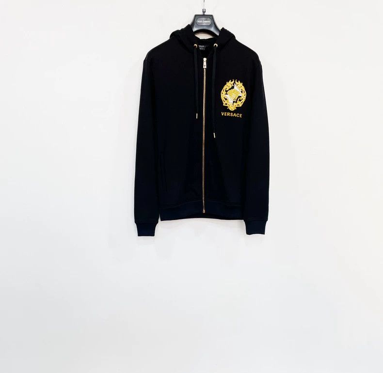 Versace Versace Hooded embroidered zip shirt Size US XS / EU 42 / 0 - 1 Thumbnail