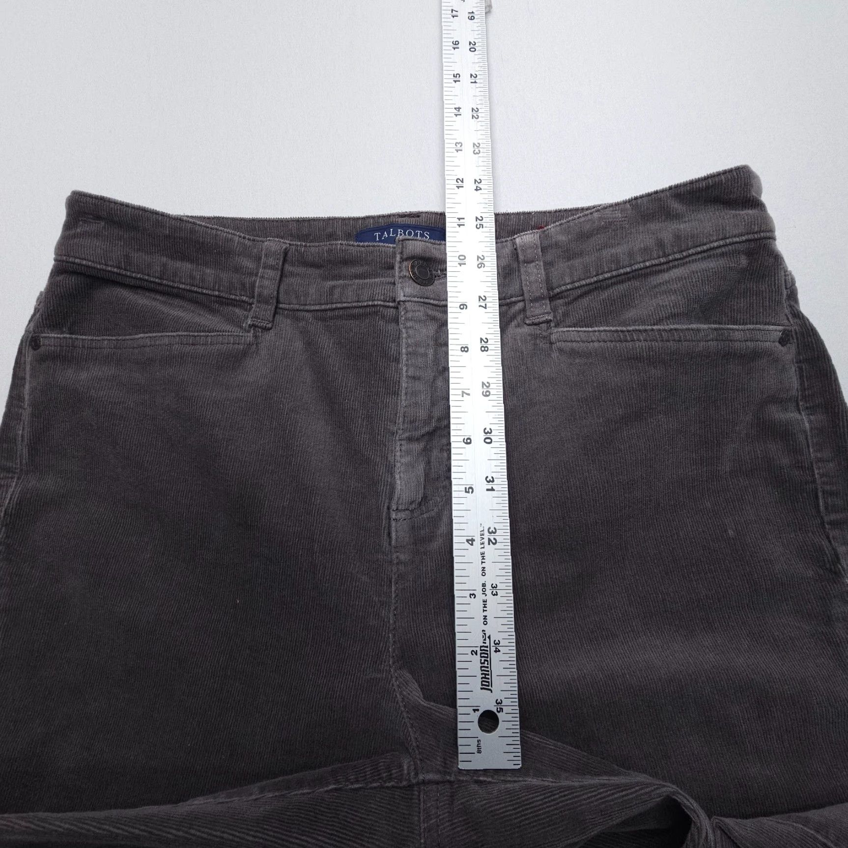 Talbots Talbots Simply Flattering 5 Pocket Straight Corduroy Pants Womens 10 Stretch Size 32" / US 10 / IT 46 - 5 Thumbnail