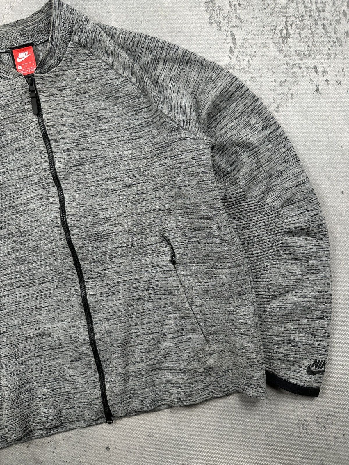 Nike Nike Tech Knit Bomber Jacket Grey Heather Y2K Archive Size L Size US L / EU 52-54 / 3 - 3 Thumbnail