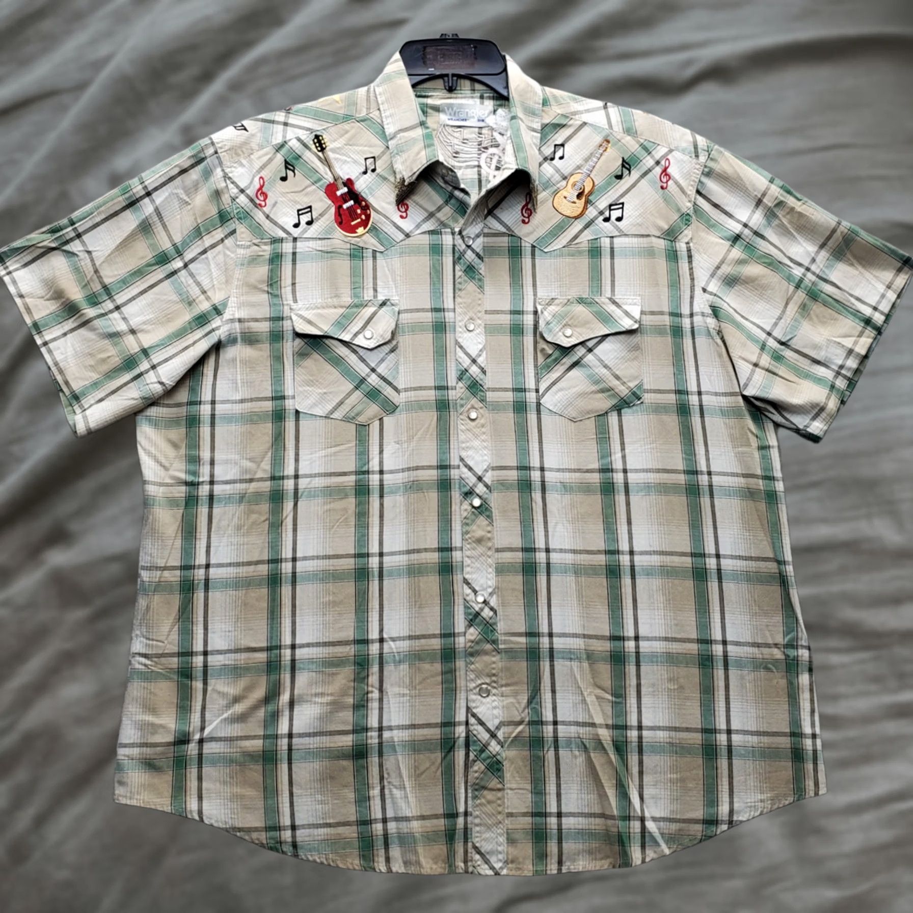 Wrangler Wrangler Country Music Shirt Mens 2XLT Multi Plaid Snap Front Size US XXL / EU 58 / 5 - 1 Thumbnail