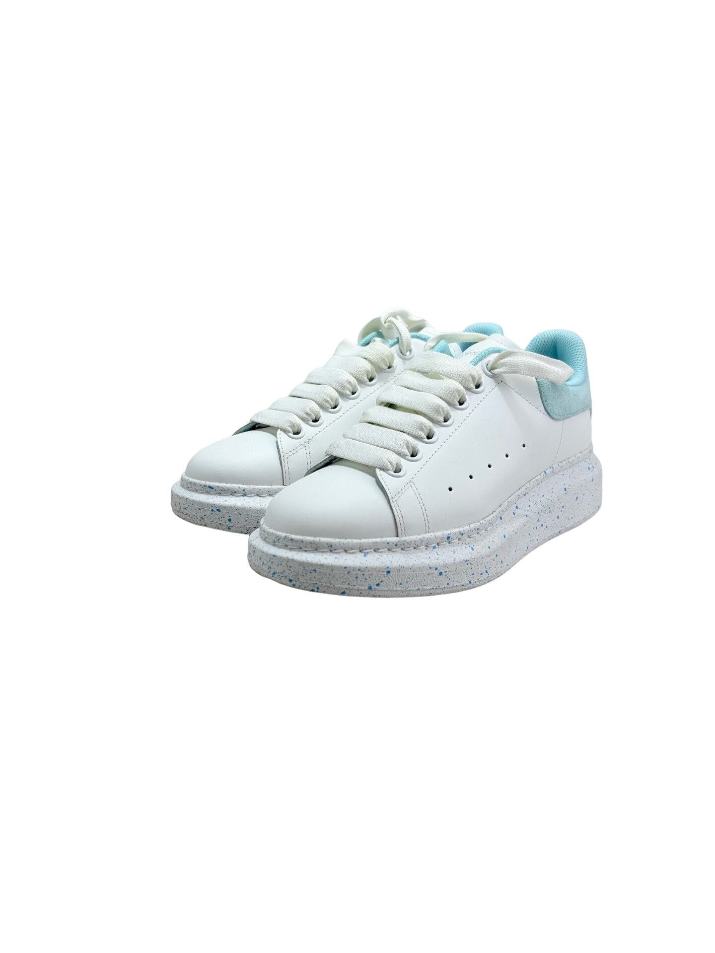 Alexander McQueen Alexander McQueen Blue Splatter Oversized Sneakers 37 Size US 7 / IT 37 - 1 Thumbnail