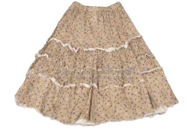 Comme des Garcons Comme Des Garcons size F Brown vintage floral design half Size 23" - 3 Thumbnail