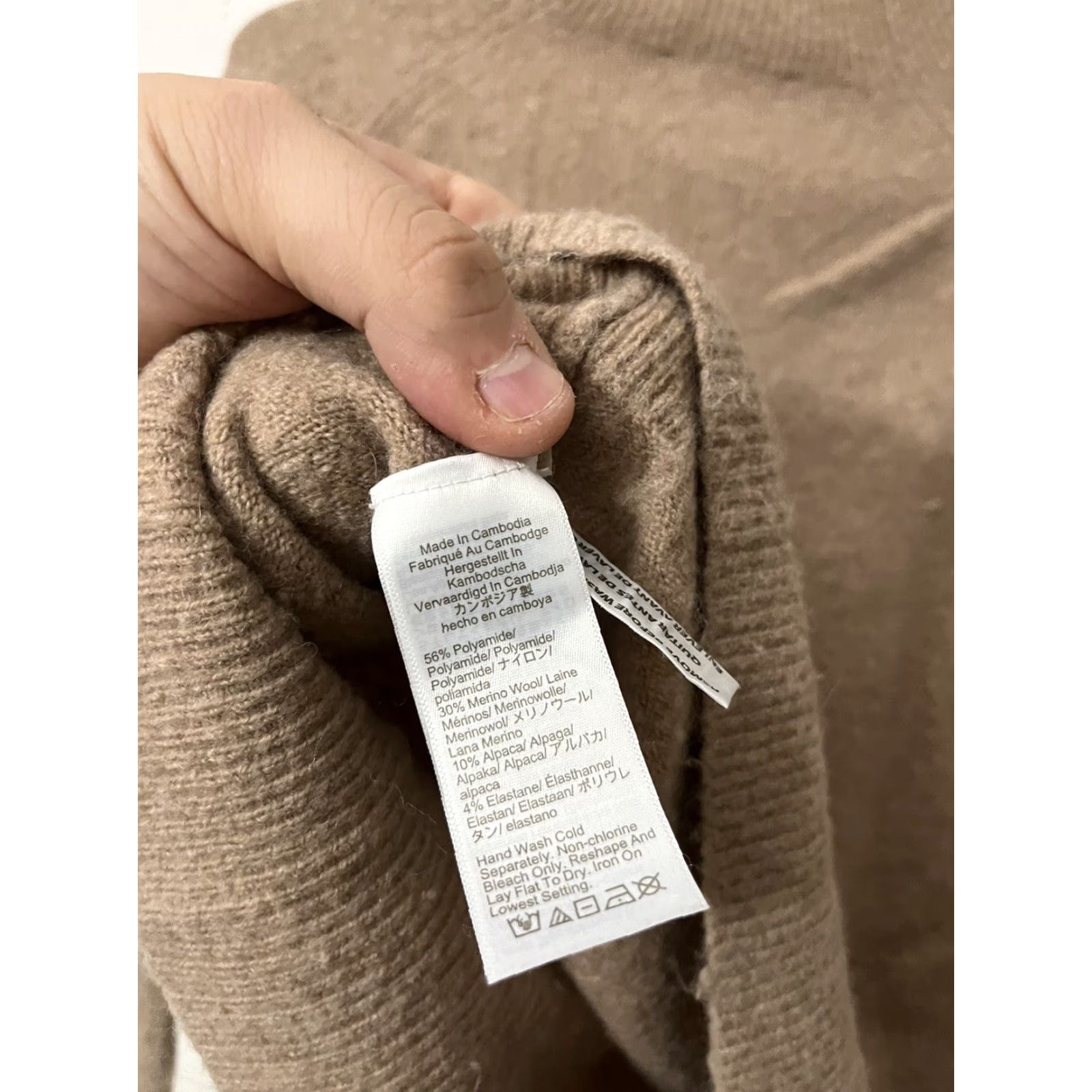 J.Crew J.CREW Women's Mock Neck Sweater XXS Brown Merino Blend Classic Pullover Long Sleeve Fall Winter Size XXS / US 00 / IT 34 - 4 Thumbnail