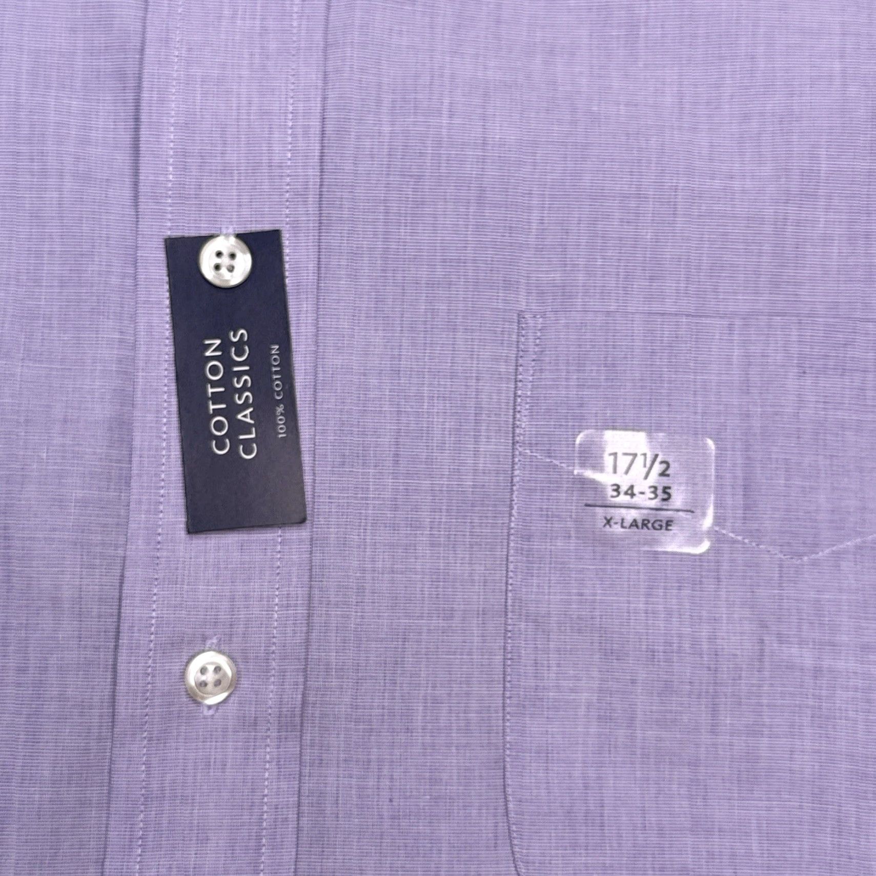 Club Room Club Room Shirt Mens XL 17.5 34/35 Blue Button-Up Knit Cotton Long Sleeve Collared Button Down Solid Casual Workwear Party/Cocktail Size US XL / EU 56 / 4 - 5 Thumbnail