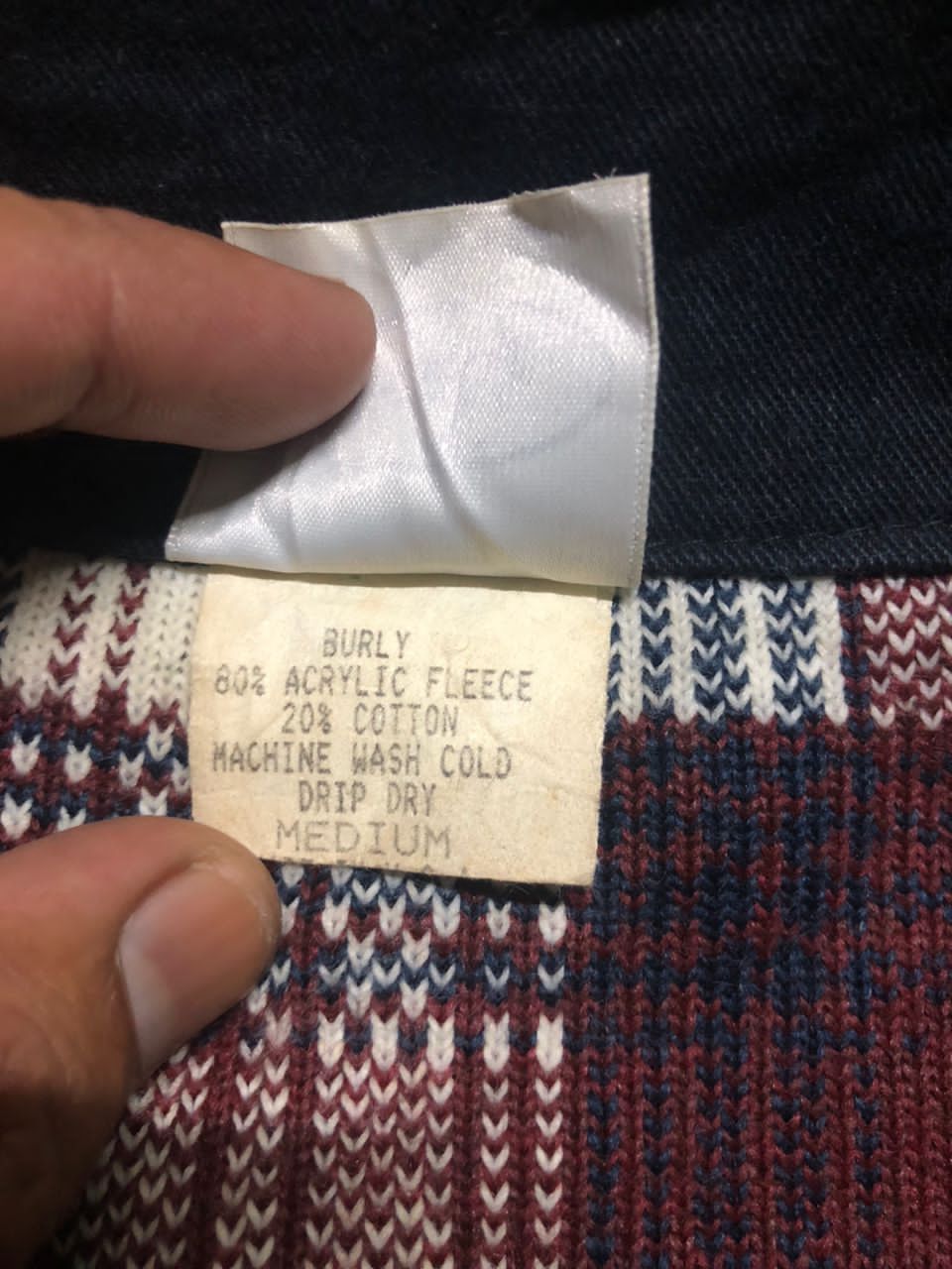 Vintage RARE💥Vintage Burly Sherpa Fleece Zipper Jacket Made In Usa Size US L / EU 52-54 / 3 - 13 Thumbnail