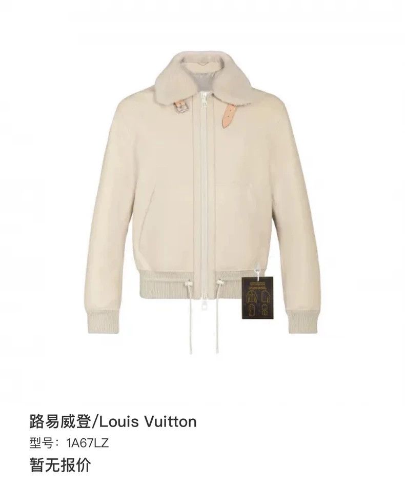 Louis Vuitton Louis Vuitton Beige leather aviator jacket 2501-Nextarrow Size US L / EU 52-54 / 3 - 8 Thumbnail