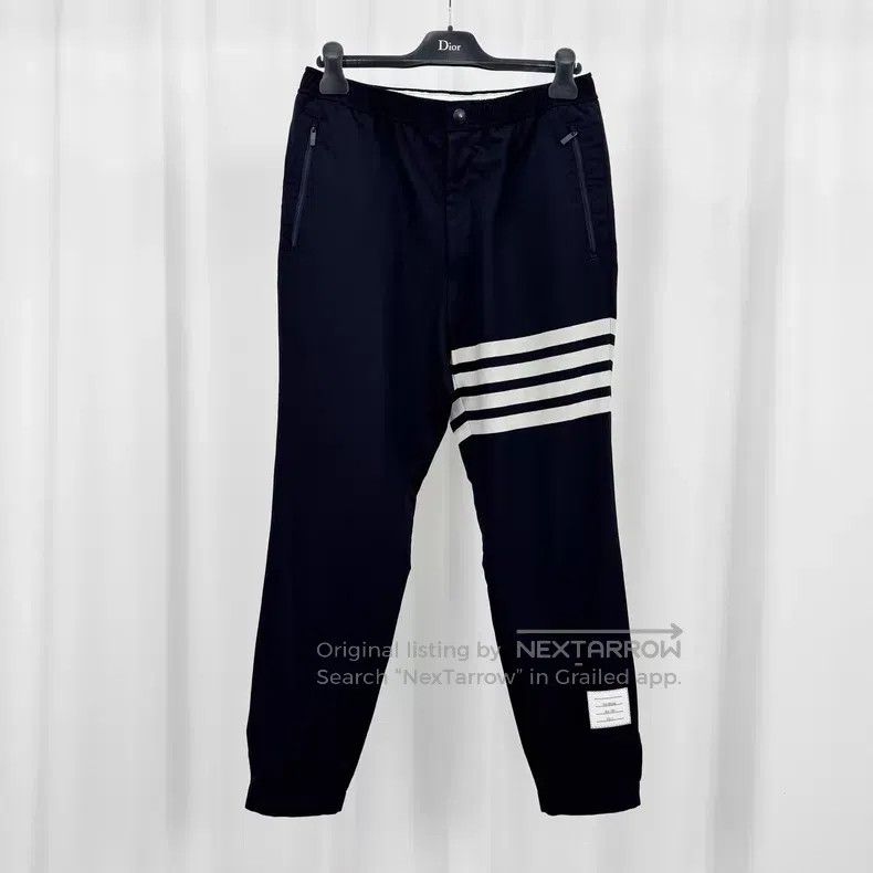 Thom Browne Thom Browne size 2 Four-Stripe Casual Wool Trousers Size US 30 / EU 46 - 1 Thumbnail