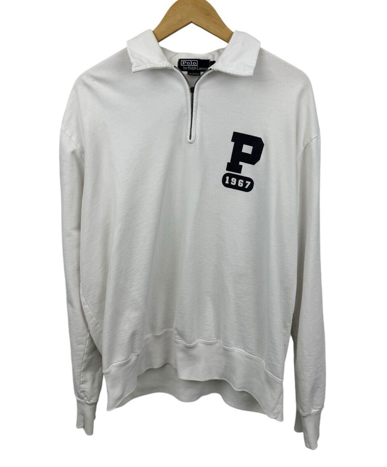 Vintage Polo Ralph Lauren 90s 1/4 Zip Sweatshirt Crewneck L