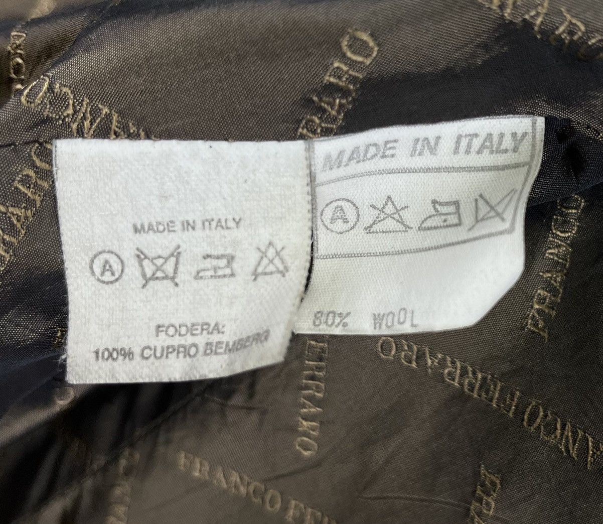 Vintage Vintage Franco Ferraro Luxury Wool Blazer Coat Jacket Size US L / EU 52-54 / 3 - 9 Thumbnail