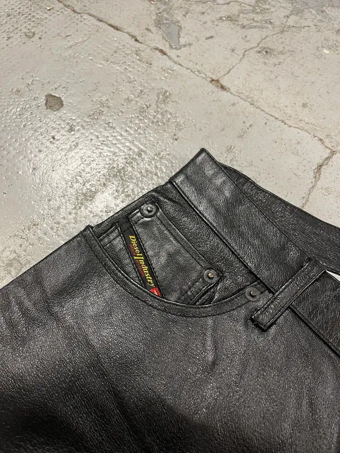 Diesel Diesel Biker Leather Black Pants Size US 30 / EU 46 - 7 Thumbnail