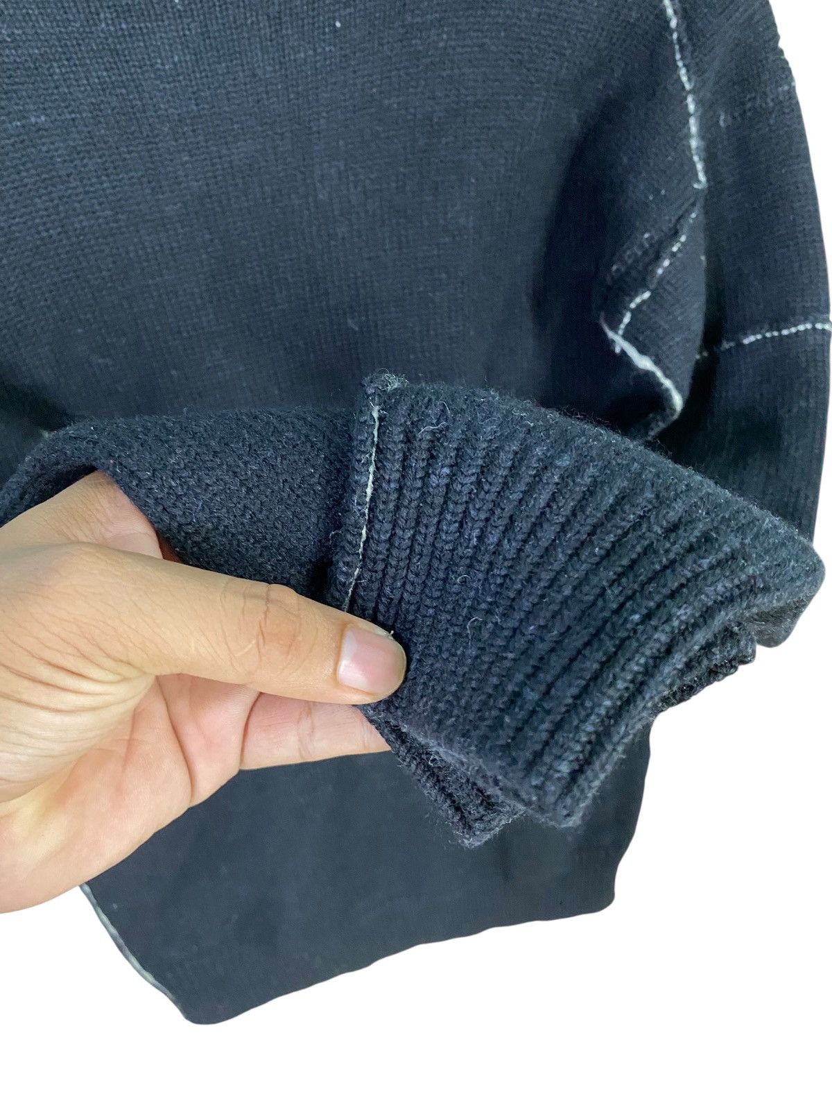 Y's Vintage y's by yohji yamamoto knit wool sweater black rarest Size US M / EU 48-50 / 2 - 9 Thumbnail