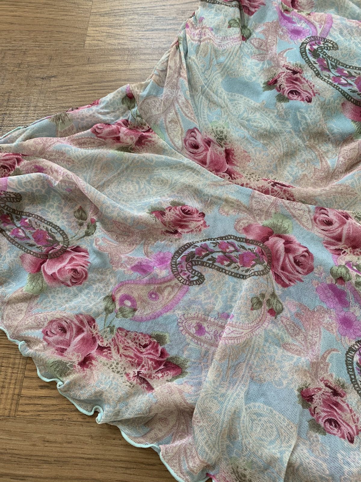 Guess VINTAGE GUESS JEANS MESH FLOWERS STYLE MAXI DRESS Size M / US 6-8 / IT 42-44 - 4 Thumbnail
