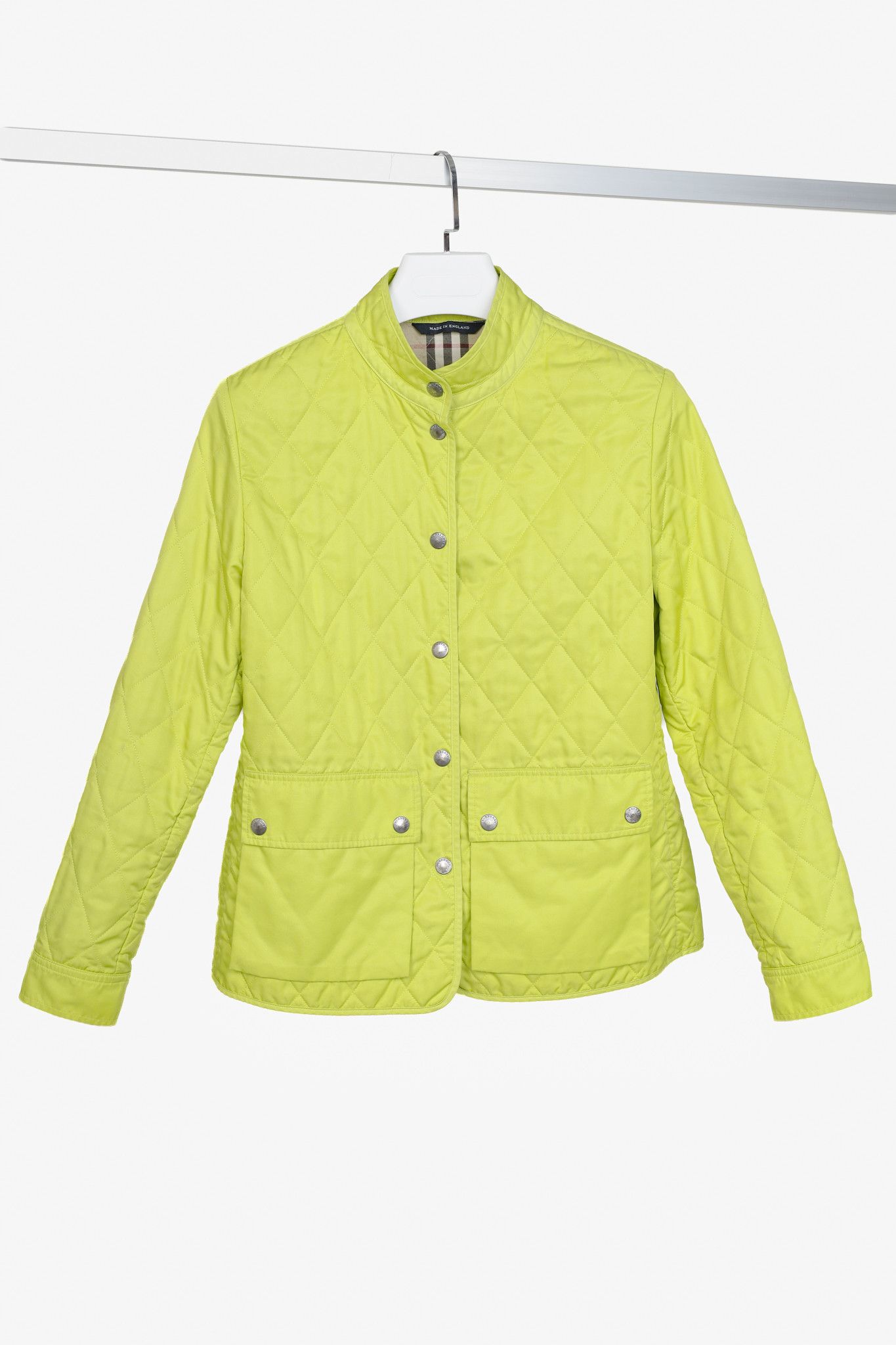 Burberry Burberry Neon Yellow Quilted Short Jacket Size M / US 6-8 / IT 42-44 - 1 Thumbnail