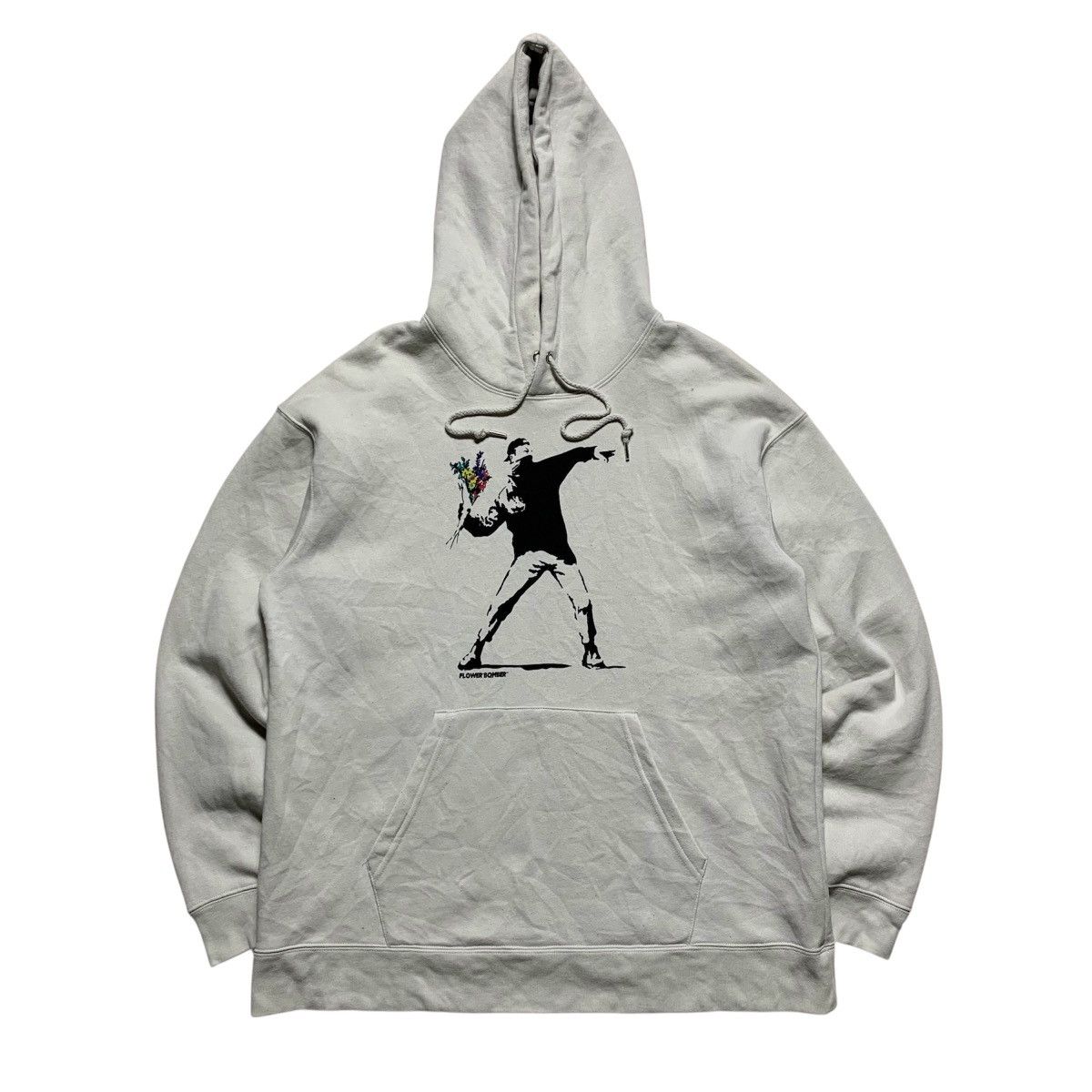 Japanese Brand Bansky Brandalised Flower Bomber United Arrows Hoodie Size US M / EU 48-50 / 2 - 1 Thumbnail