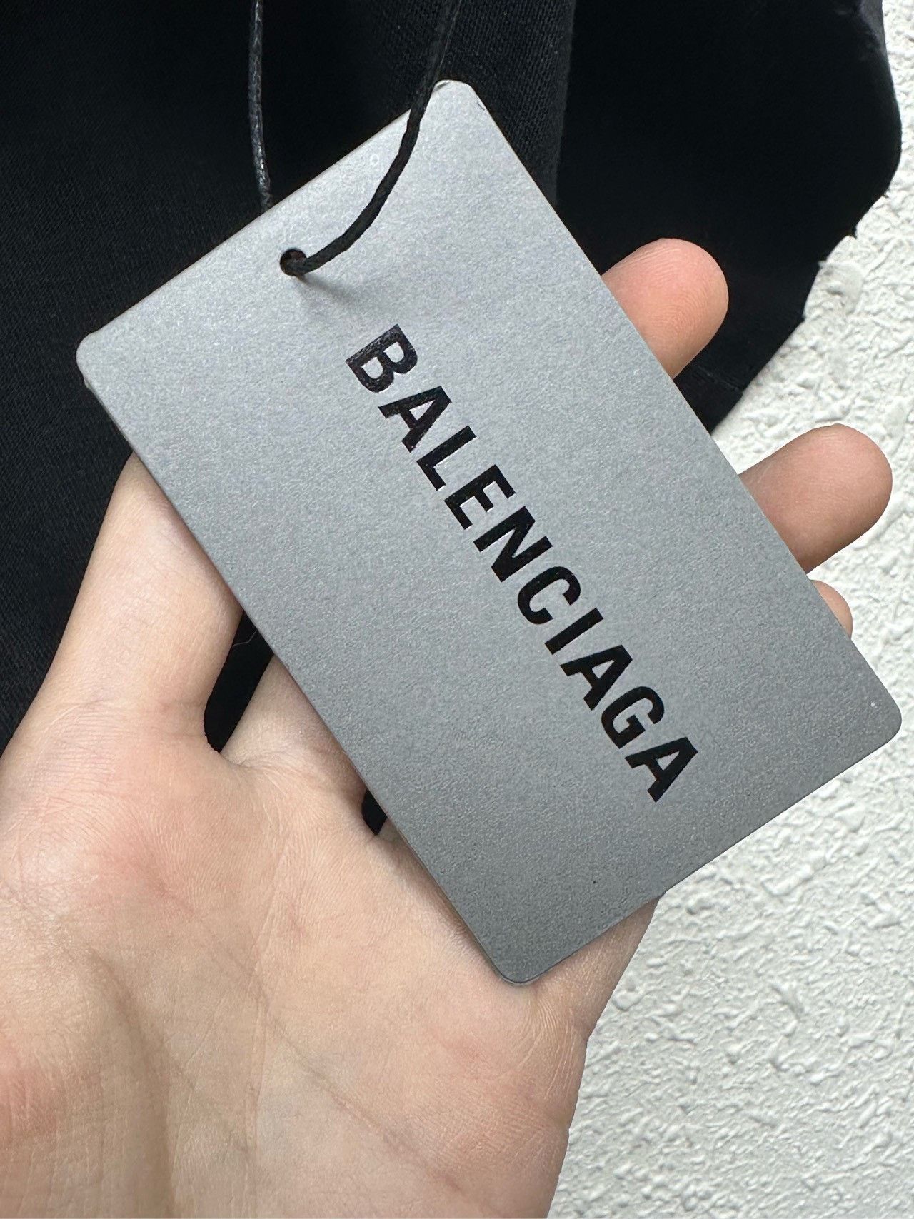 Balenciaga Balenciaga Old Big Hole Ice Crack Logo Short Sleeve 2501-Ne Size US XXS / EU 40 - 6 Thumbnail