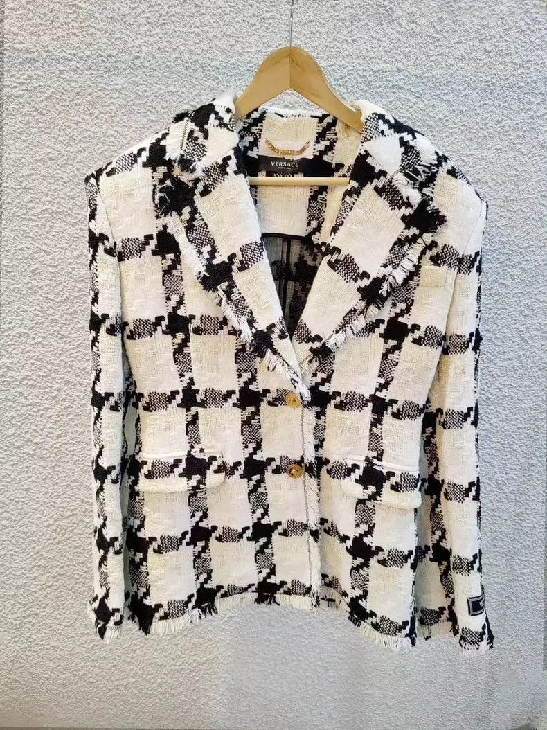 Versace Houndstooth suit