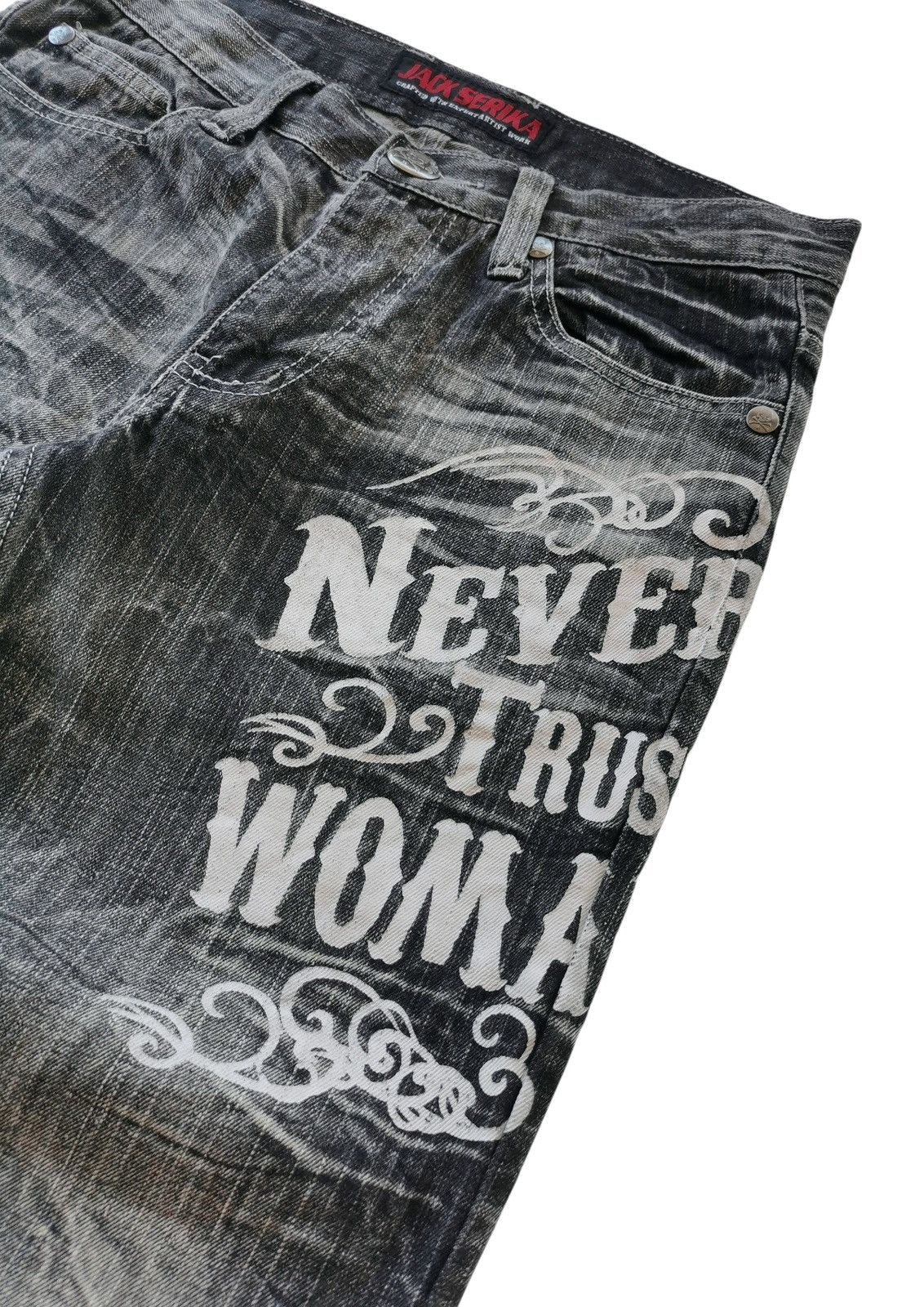 Japanese Brand Jack Serika Skullbones Jeans – Number (N)ine Inspired Size US 31 - 5 Thumbnail