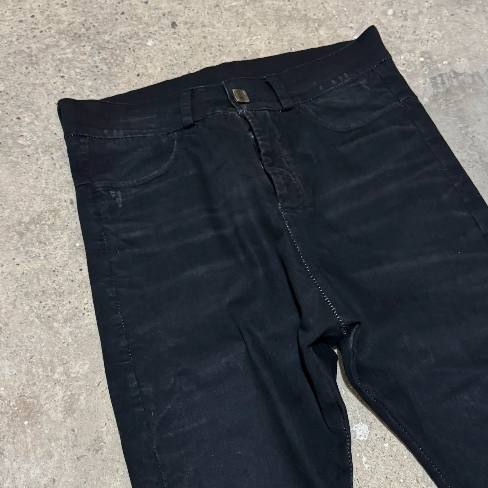 10sei0otto 10Sei0otto scar stitch distressed drop crotch denim Size US 34 / EU 50 - 2 Thumbnail