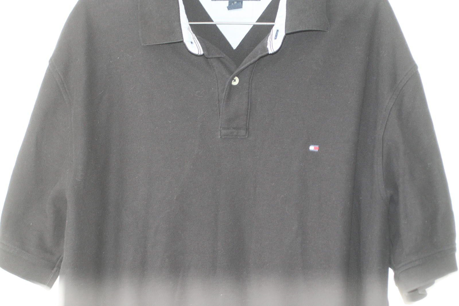 Tommy Hilfiger Tommy Hilfiger Black Polo Shirt XL Classic Logo 100% Cotton Size US XL / EU 56 / 4 - 2 Thumbnail
