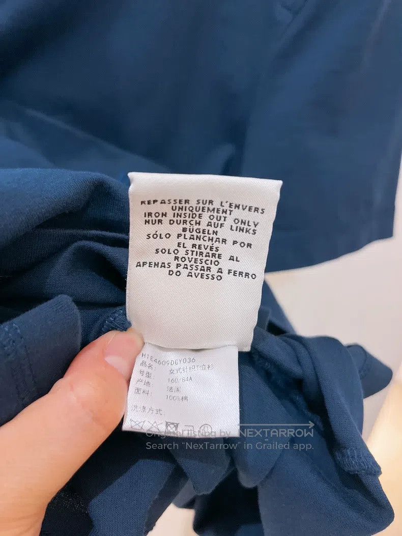 Hermes Hermes Dark blue single pocket short sleeve Size XS / US 0-2 / IT 36-38 - 9 Thumbnail