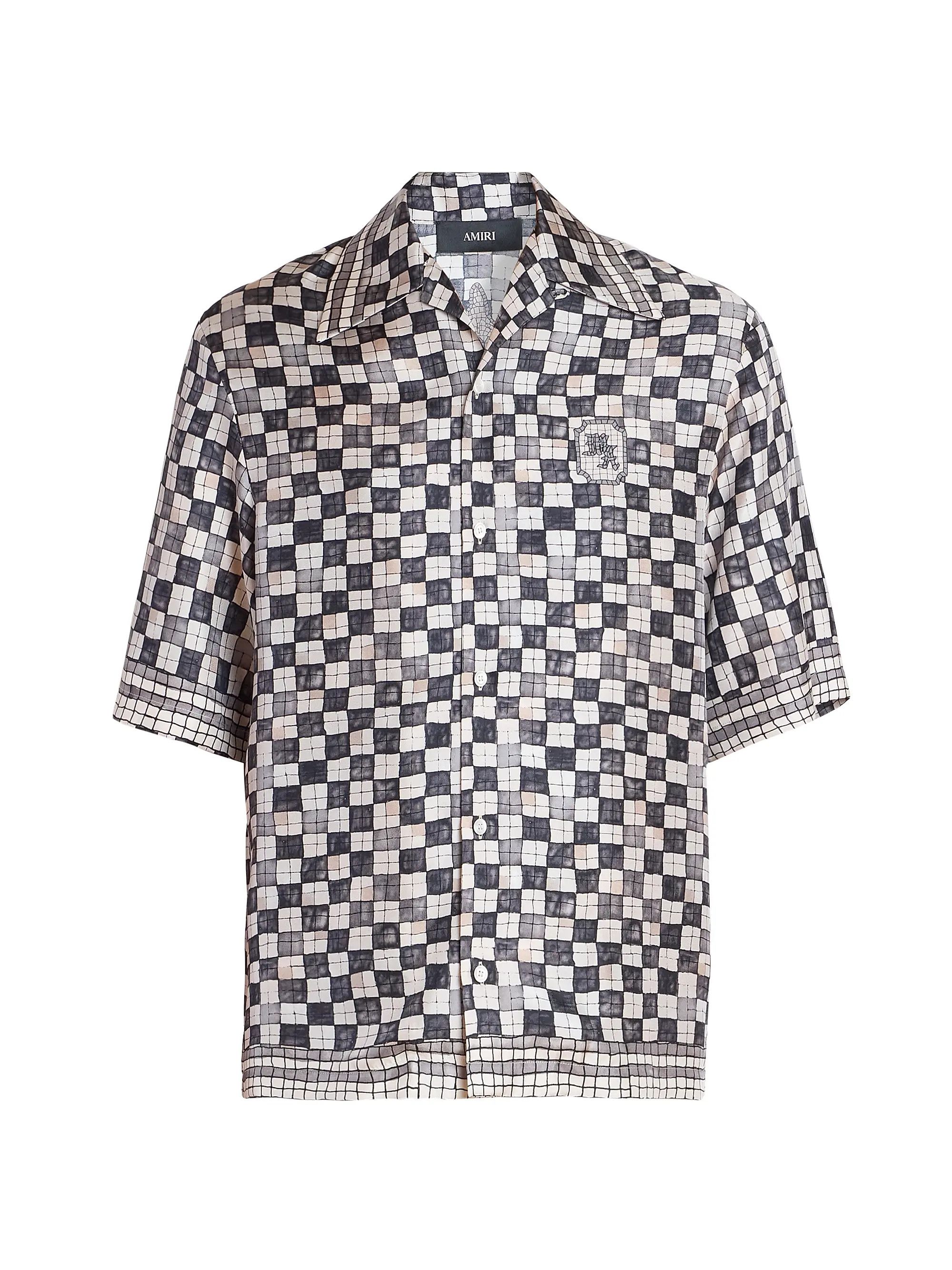 Amiri os11x0526 Chateau Crest Bowling Shirt in Multicolor Size US M / EU 48-50 / 2 - 1 Thumbnail