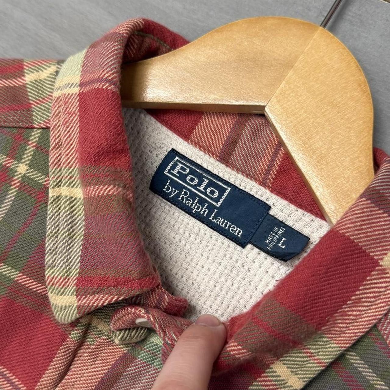 Polo Ralph Lauren Polo Ralph Lauren Thermal Lined Flannel Collared Shirt Large Size US L / EU 52-54 / 3 - 4 Thumbnail